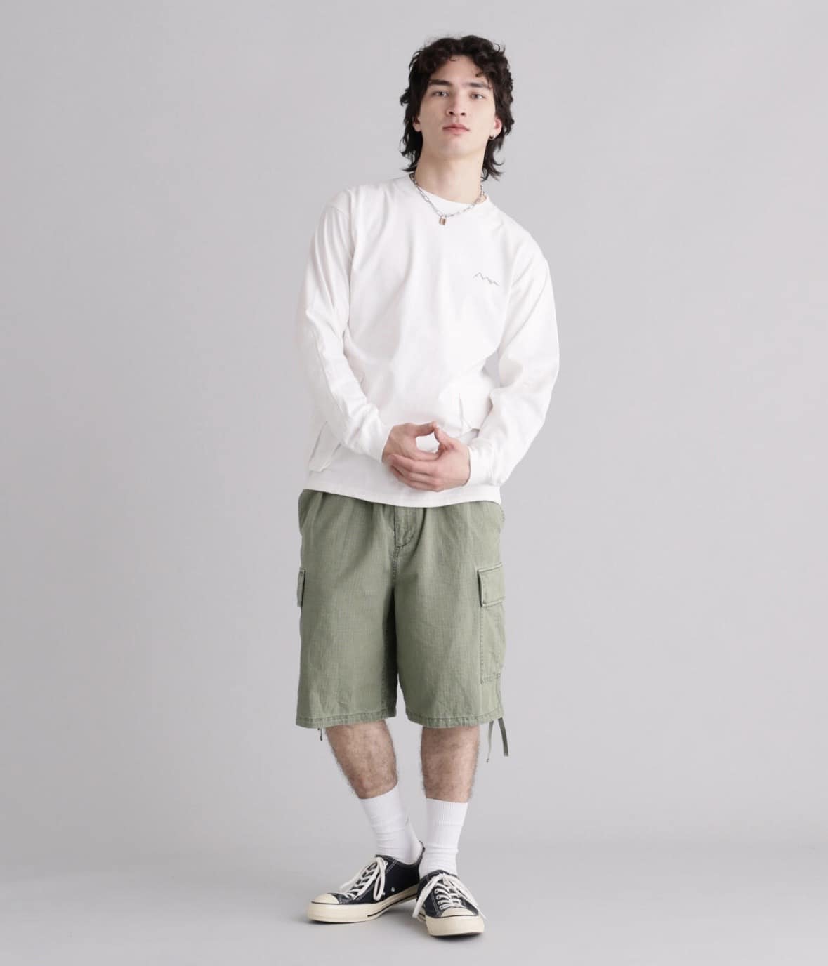 MANASTASH/マナスタッシュ/ARMOR L/S TOP ホワイト S