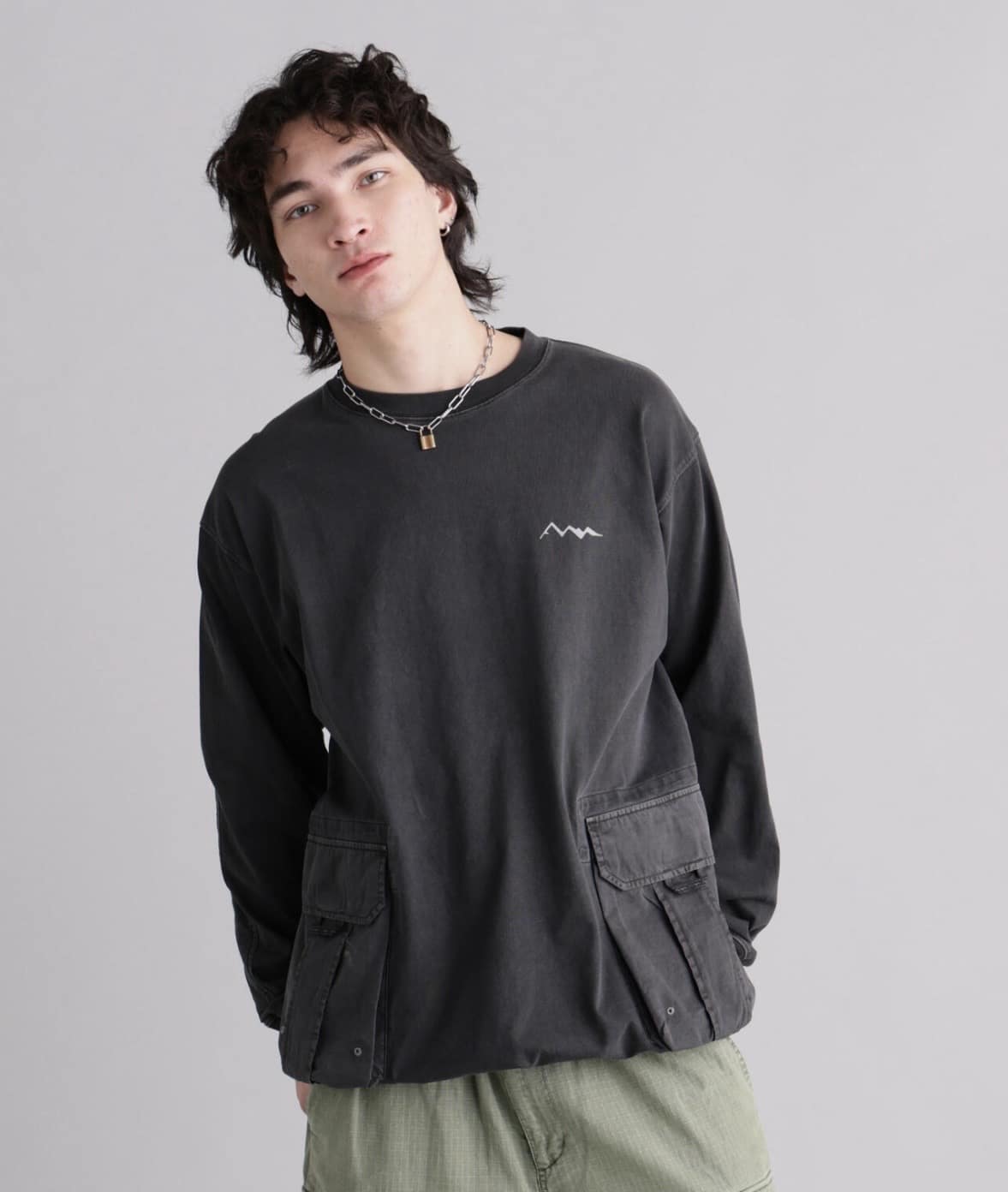 MANASTASH/マナスタッシュ/ARMOR L/S TOP ブラック S