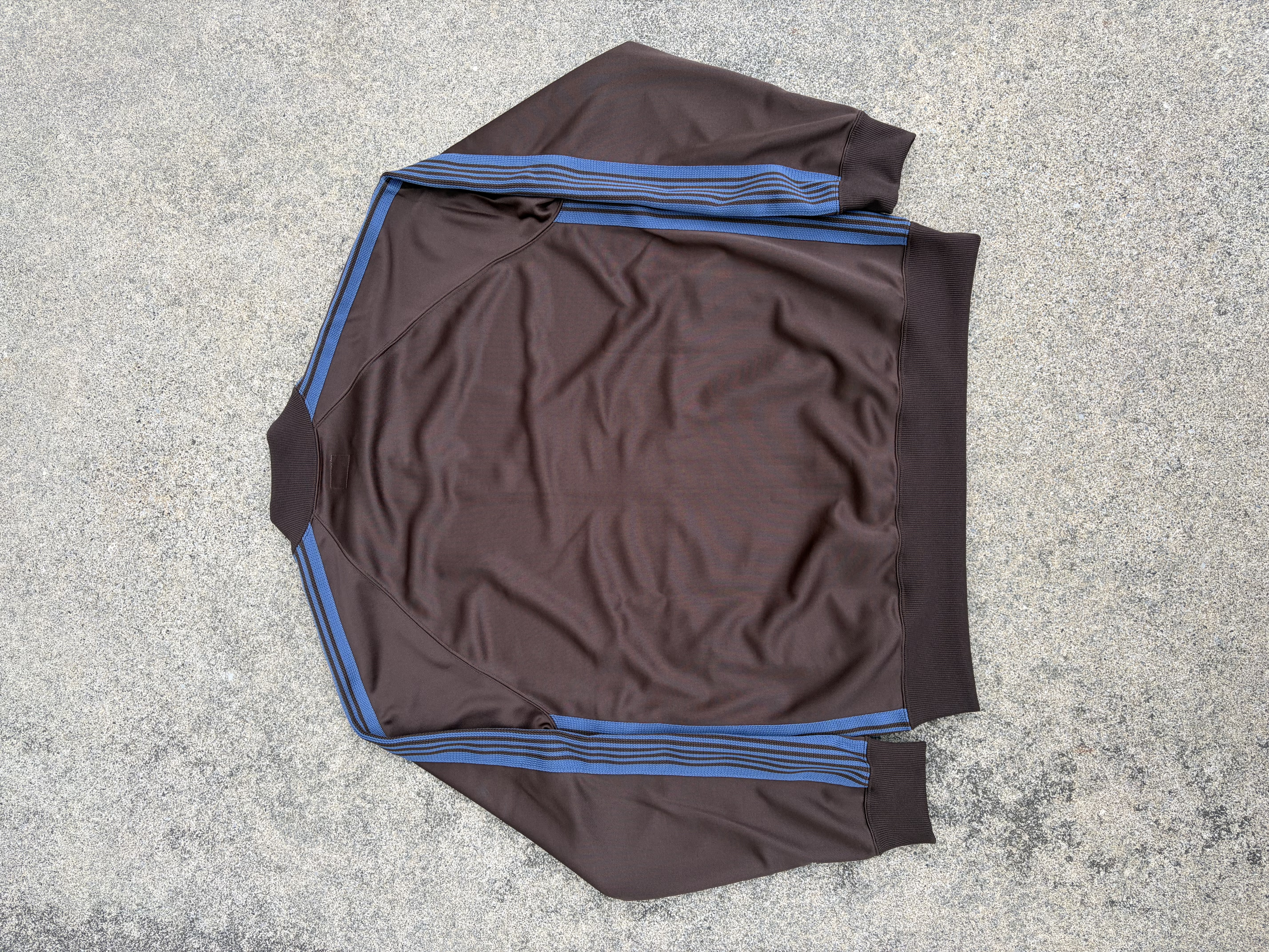 Needles×BEAVER/ニードルズ×ビーバー　別注Rib Collar Track Jacket - Poly Smooth　-BROWN- トラックジャケット brown M