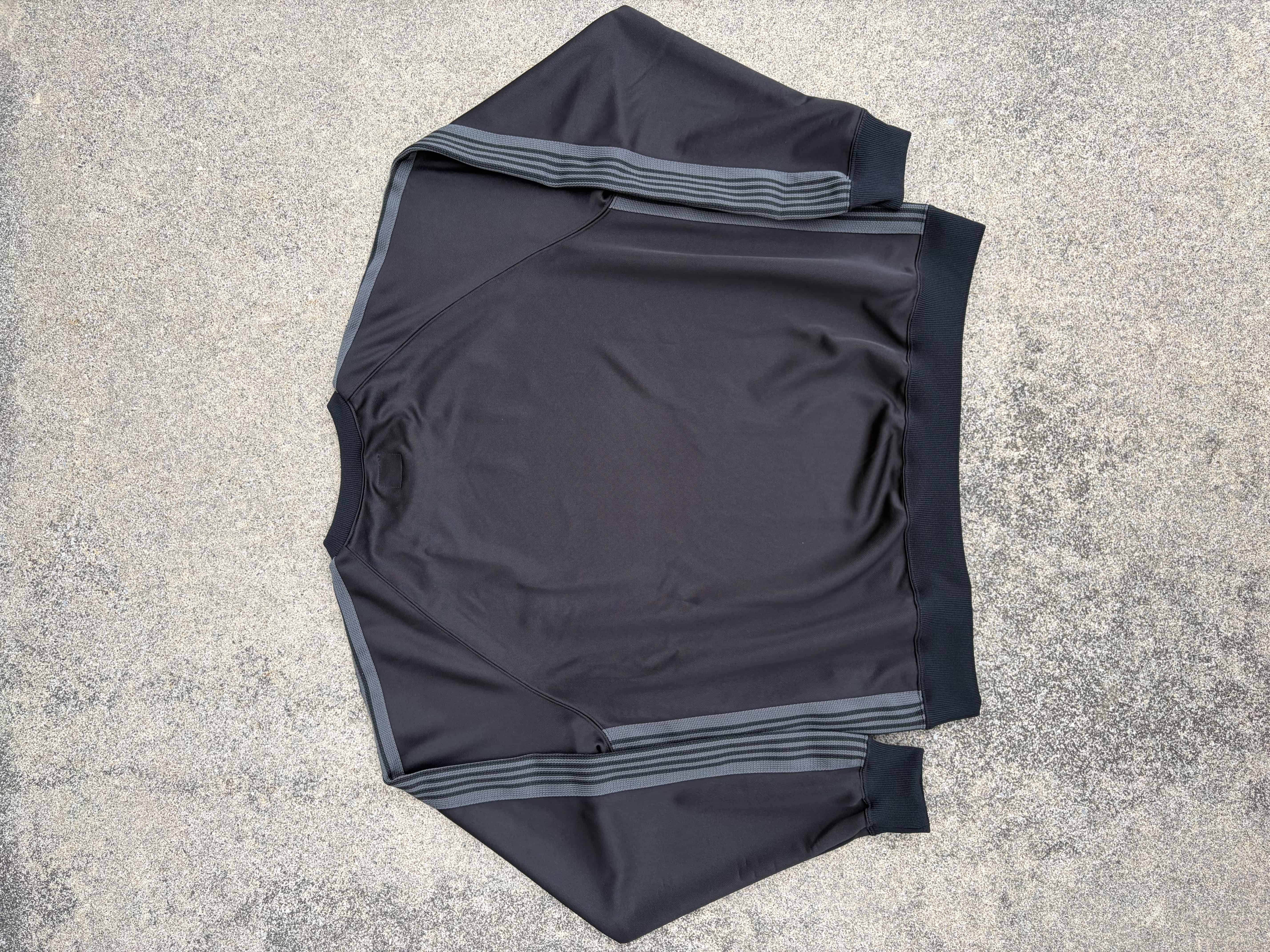 NEEDLES×BEAVER/ニードルズ×ビーバー/別注Track Crew Neck Shirt - Poly Smooth　-BLACK- トラッククルーネックシャツ BLACK M