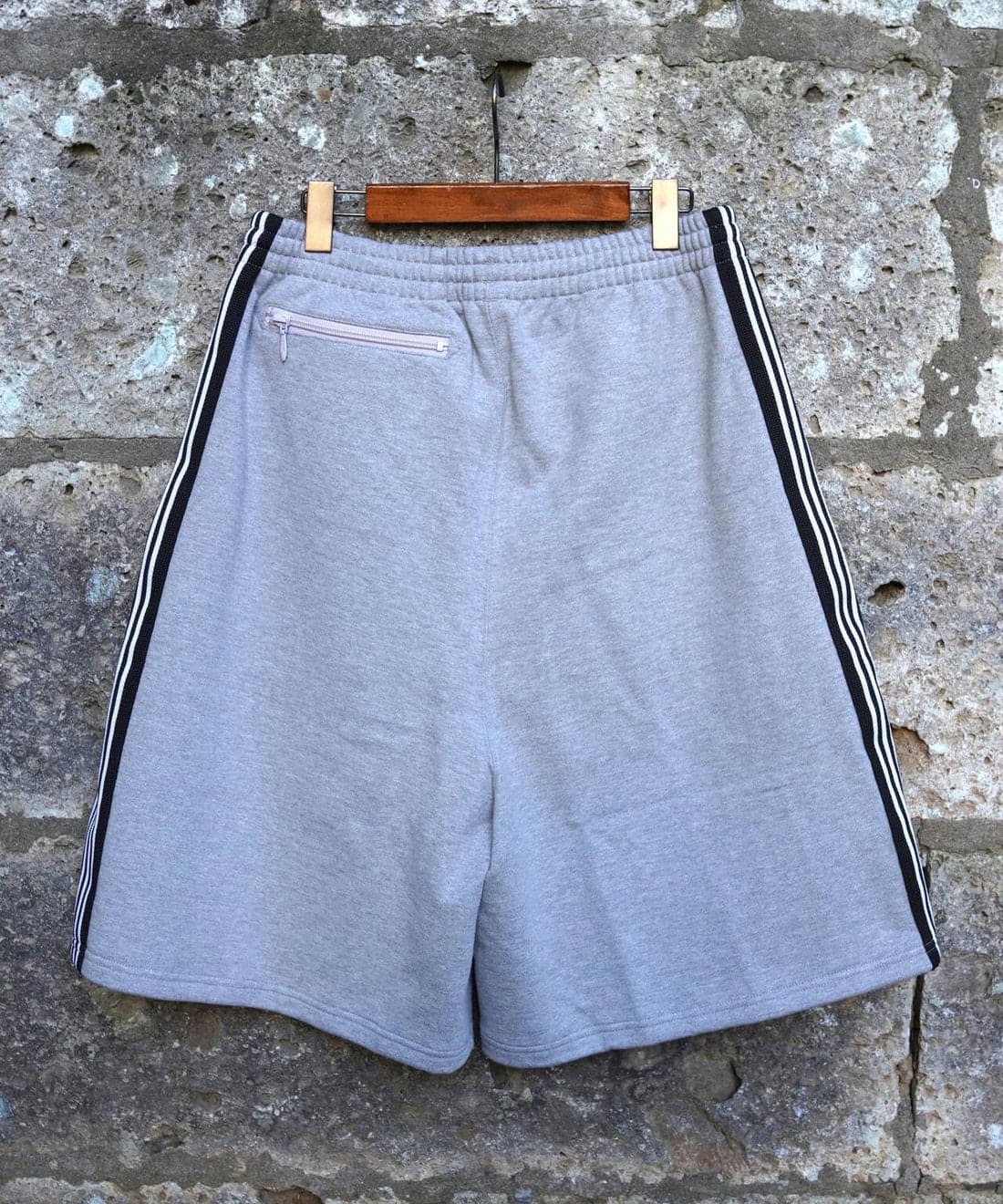 NEEDLES×BEAVER/ニードルズ×ビーバー/別注H.D. Track Short - Cotton Jersey -GRAY- トラックショーツ グレー XS