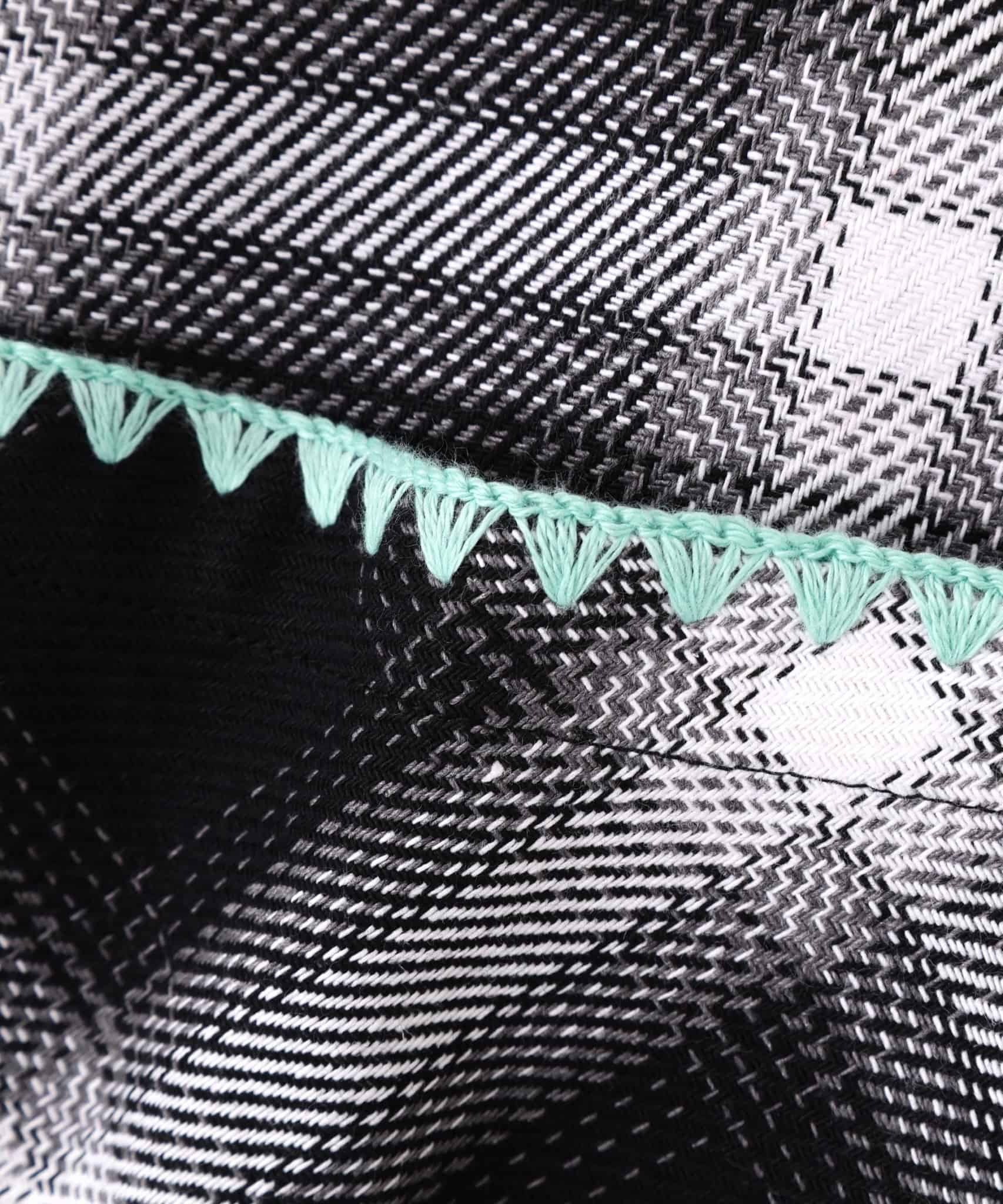 B omnivore/ビーオムニボー/HAND STITCH SHIRT ハンドステッチシャツ ホワイト M