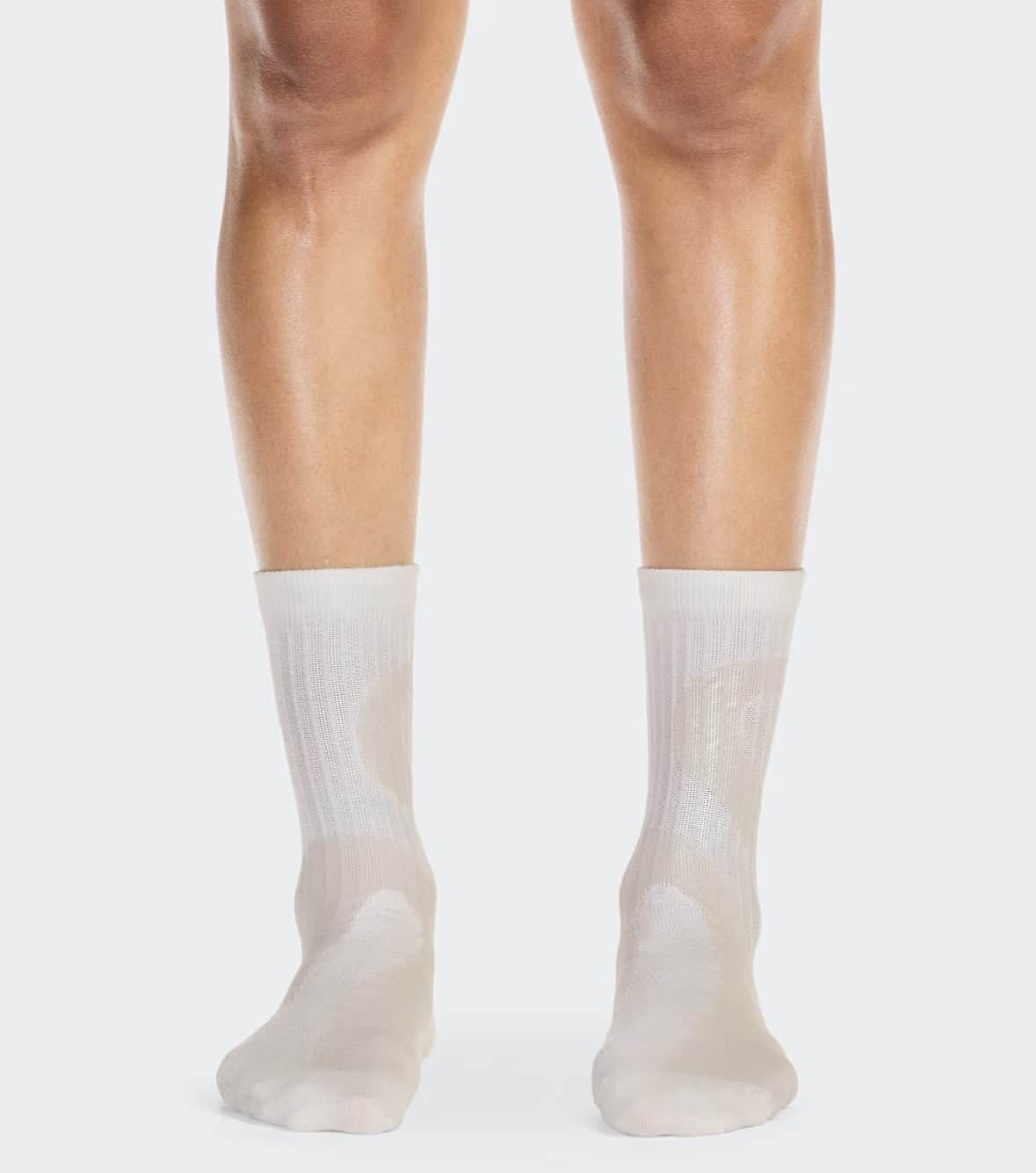 On/オン/Liquid Logo Sock High 2P リキッド ロゴソックス ハイ 2パック ivory | tin XS