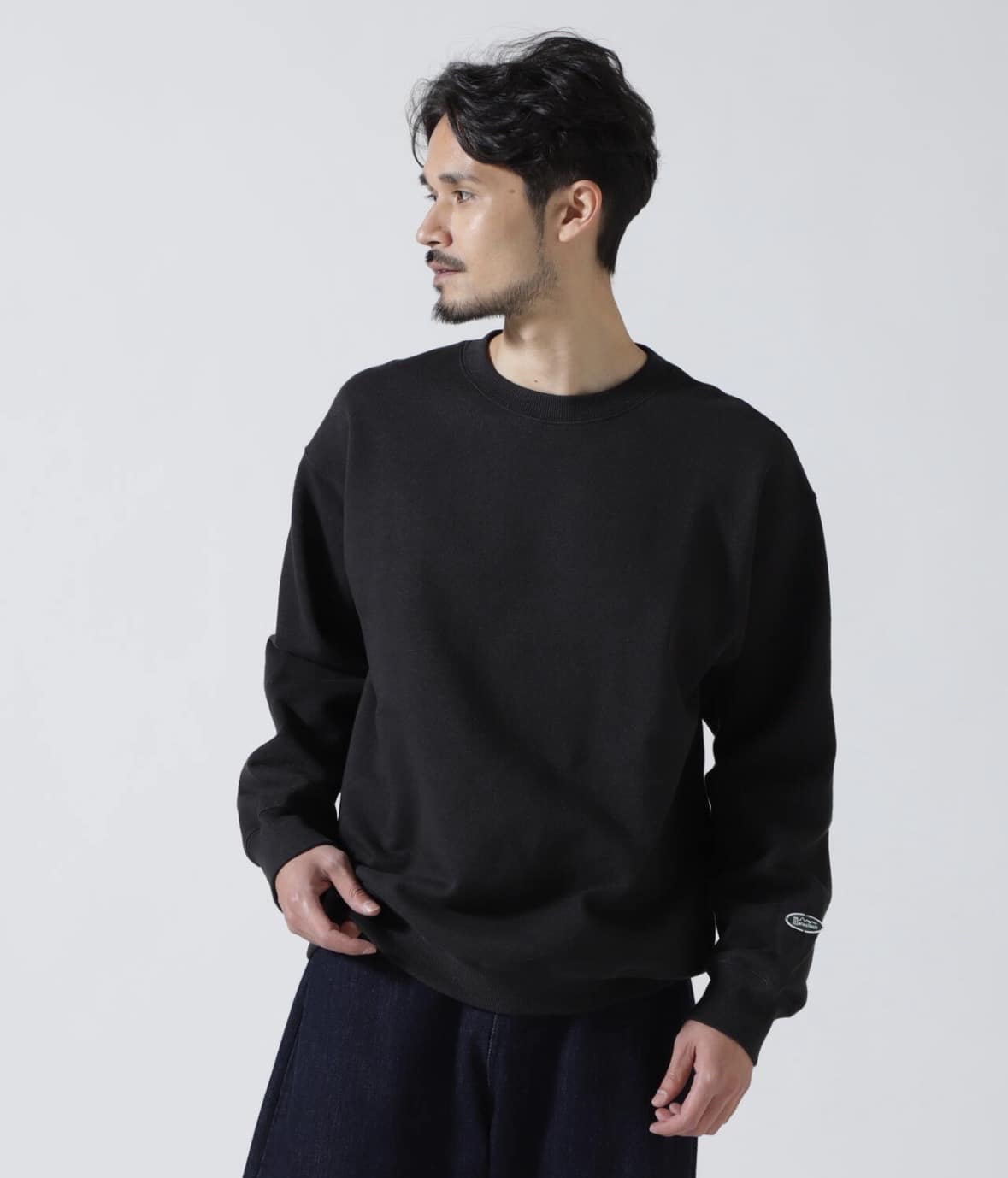 MANASTASH/マナスタッシュ/HEMP CLASSIC SWEAT CREW スウェット　トレーナー ブラック S