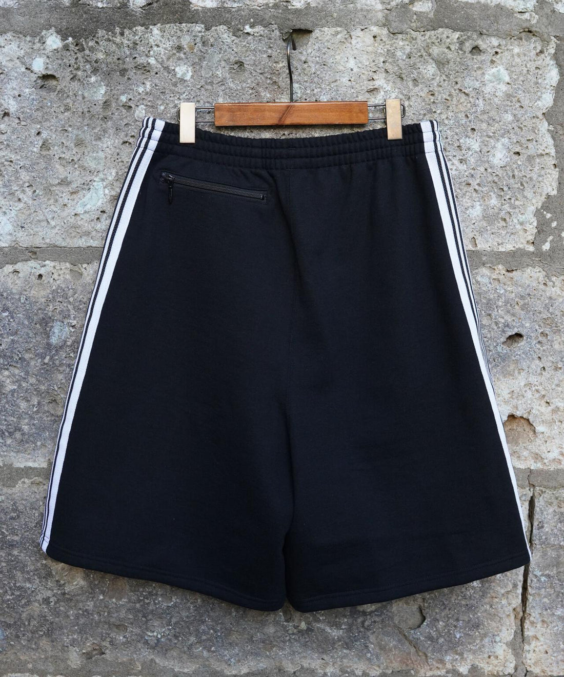 NEEDLES×BEAVER/ニードルズ×ビーバー/別注H.D. Track Short - Cotton Jersey -BLACK- トラックショーツ ブラック XS