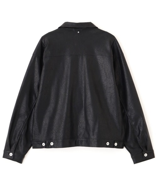 B omnivore/ビーオムニボー/FAUX LEATHER BLOUSON/フェイクレザーブルゾン BLACK M