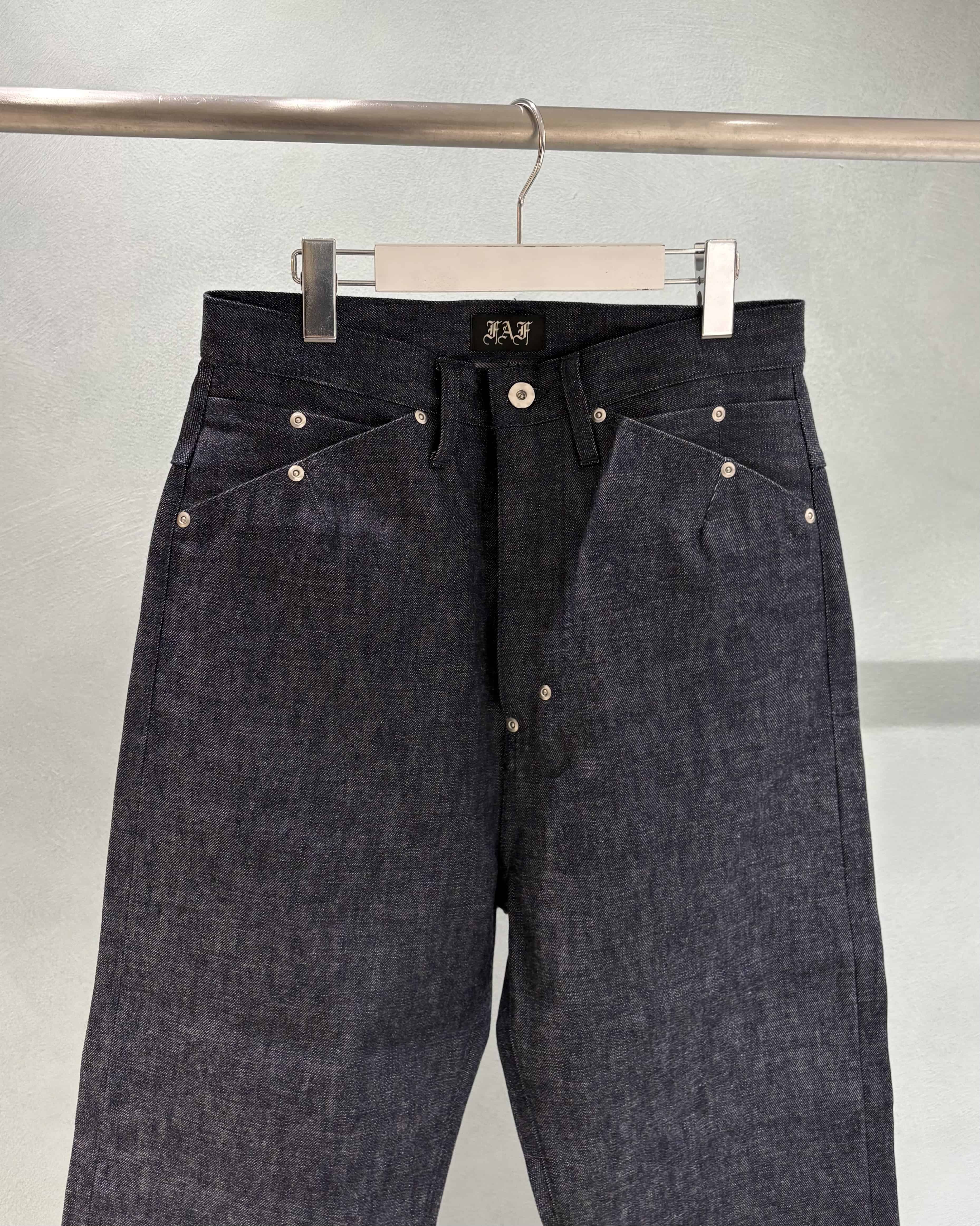 FAF/エフエーエフ(Fake As Flowers/フェイクアスフラワーズ)/NEWCOMMUNE Denim Pants Rigid -26SS- Rigid 1