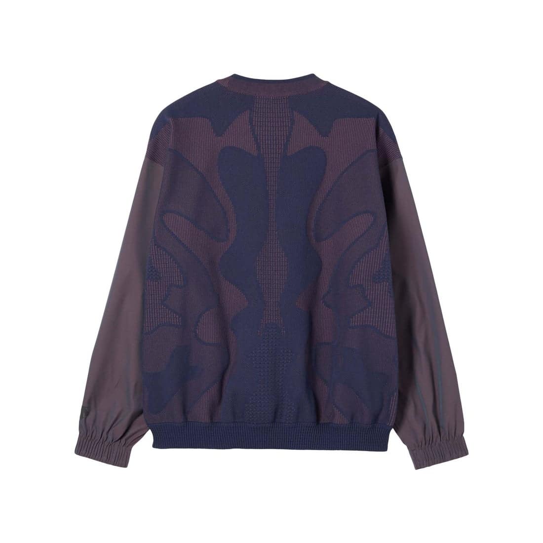 DESCENTE ALLTERRAIN/デサントオルテライン/フュージョンニットハイブリッドクルーネック パープル M
