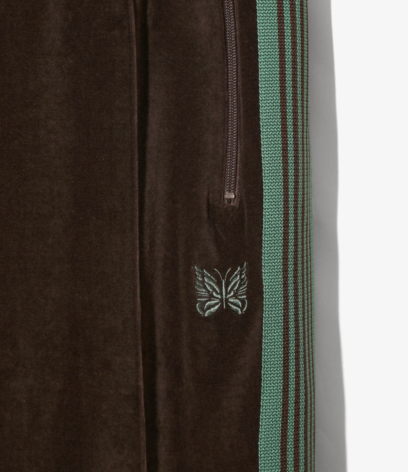 NEEDLES/ニードルズ/NARROW TRACK PANT - C/PE VELOUR ナロートラックパンツ ベロア BROWN XS