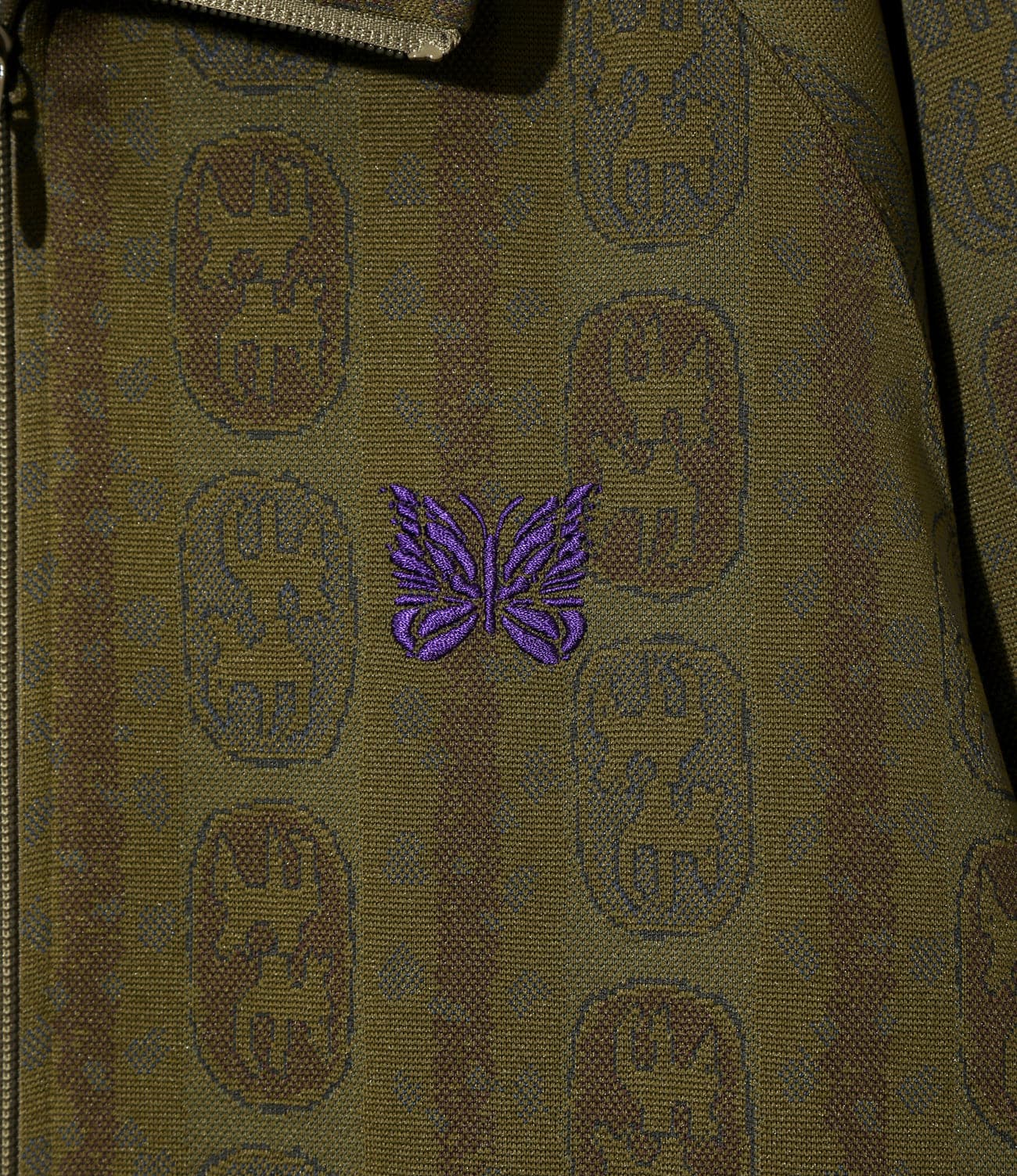 NEEDLES/ニードルズ/TRACK JACKET - POLY JACQUARD -OLIVE- トラックジャケット OLIVE M