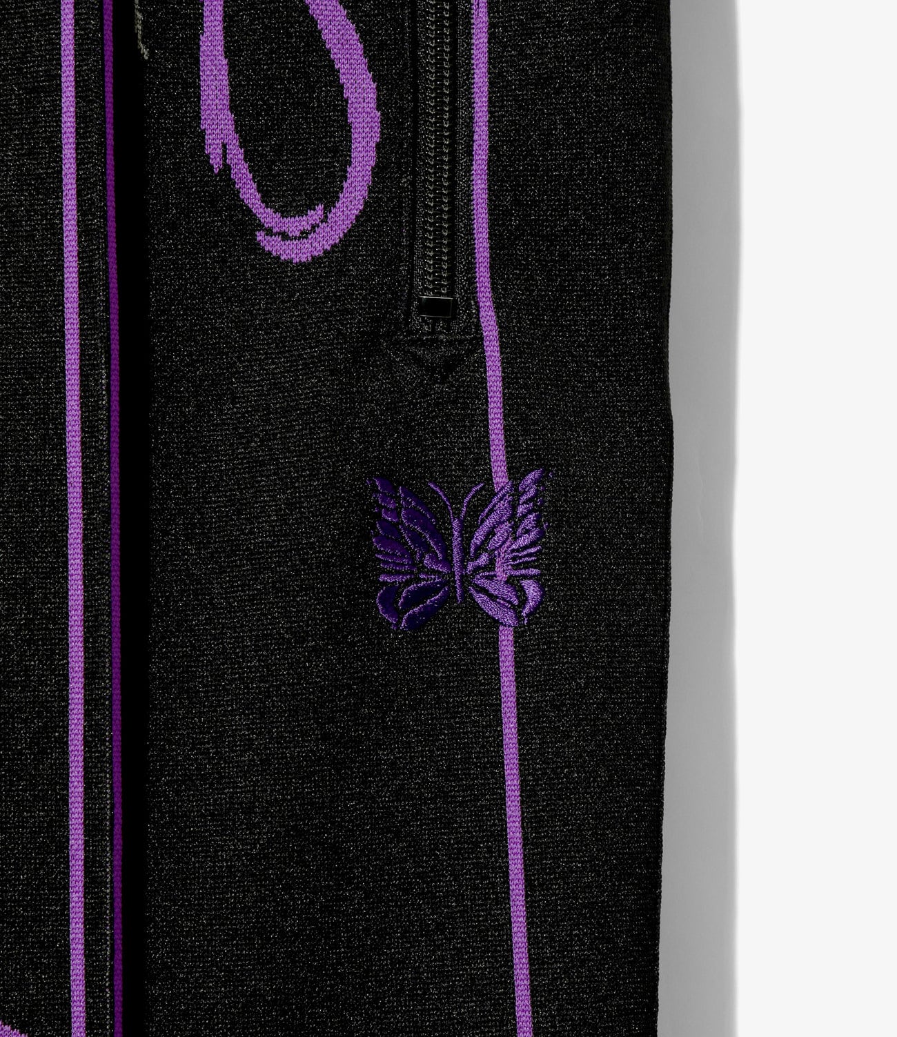 NEEDLES/ニードルズ/TRACK PANT - POLY JACQUARD -BLACK- トラックパンツ BLACK XS