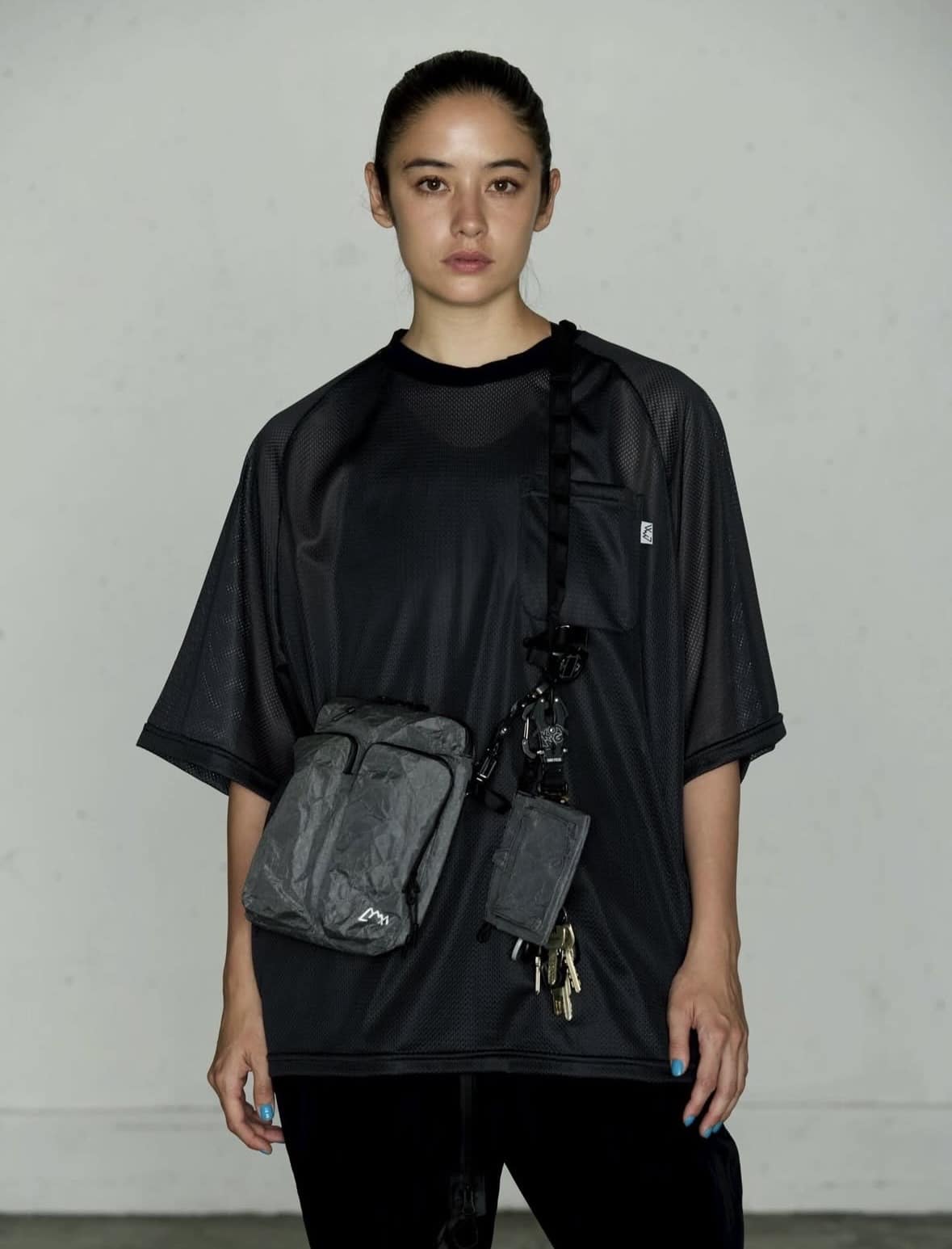 CMF OUTDOOR GARMENT/シーエムエフアウトドアガーメント/QUICK DRY MESH PK TEE S/S BLACK M