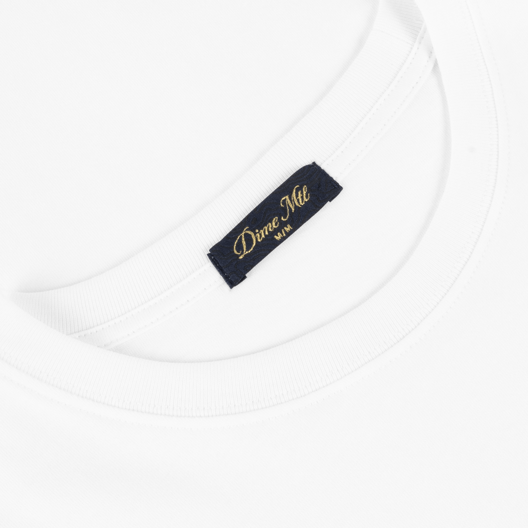 Dime/ダイム/Cursive Small Logo T-Shirt WHITE S