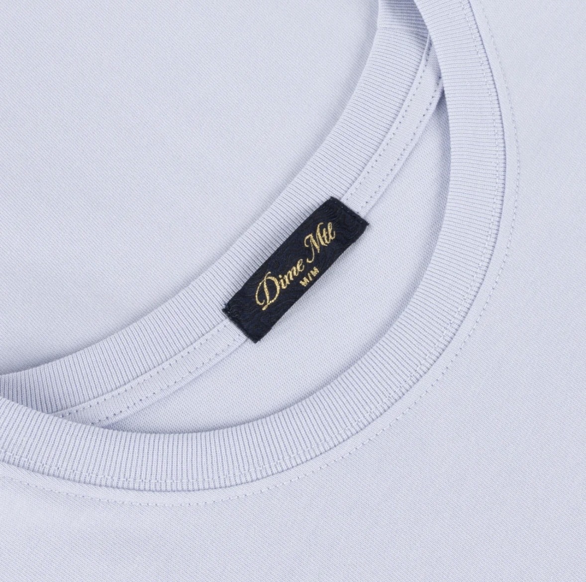 Dime/ダイム/Cursive Small Logo T-Shirt Gray Lavender S