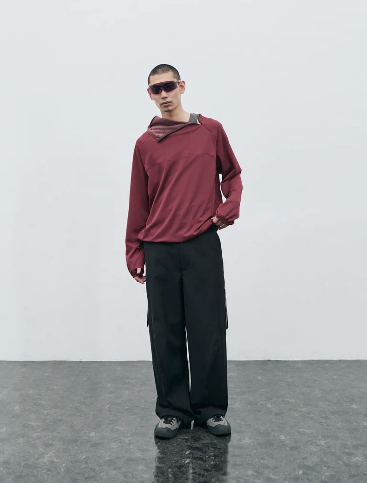 YDOT/ワイドット/QDU BALACLAVA HOODIE Burgundy M