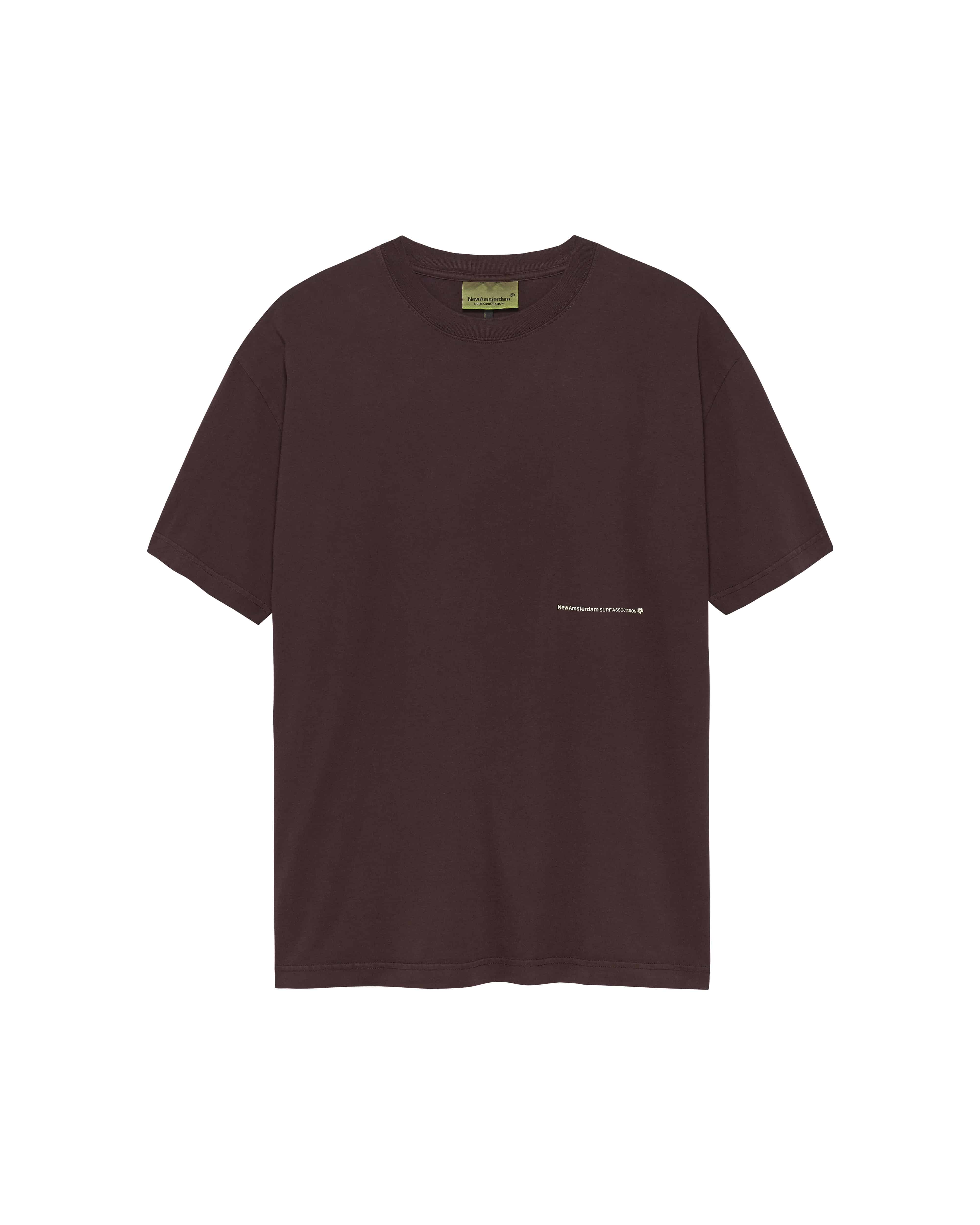 New Amsterdam Surf Association/ニューアムステルダムサーフアソシエーション/HIBISCUS TEE WALNUT WALNUT S