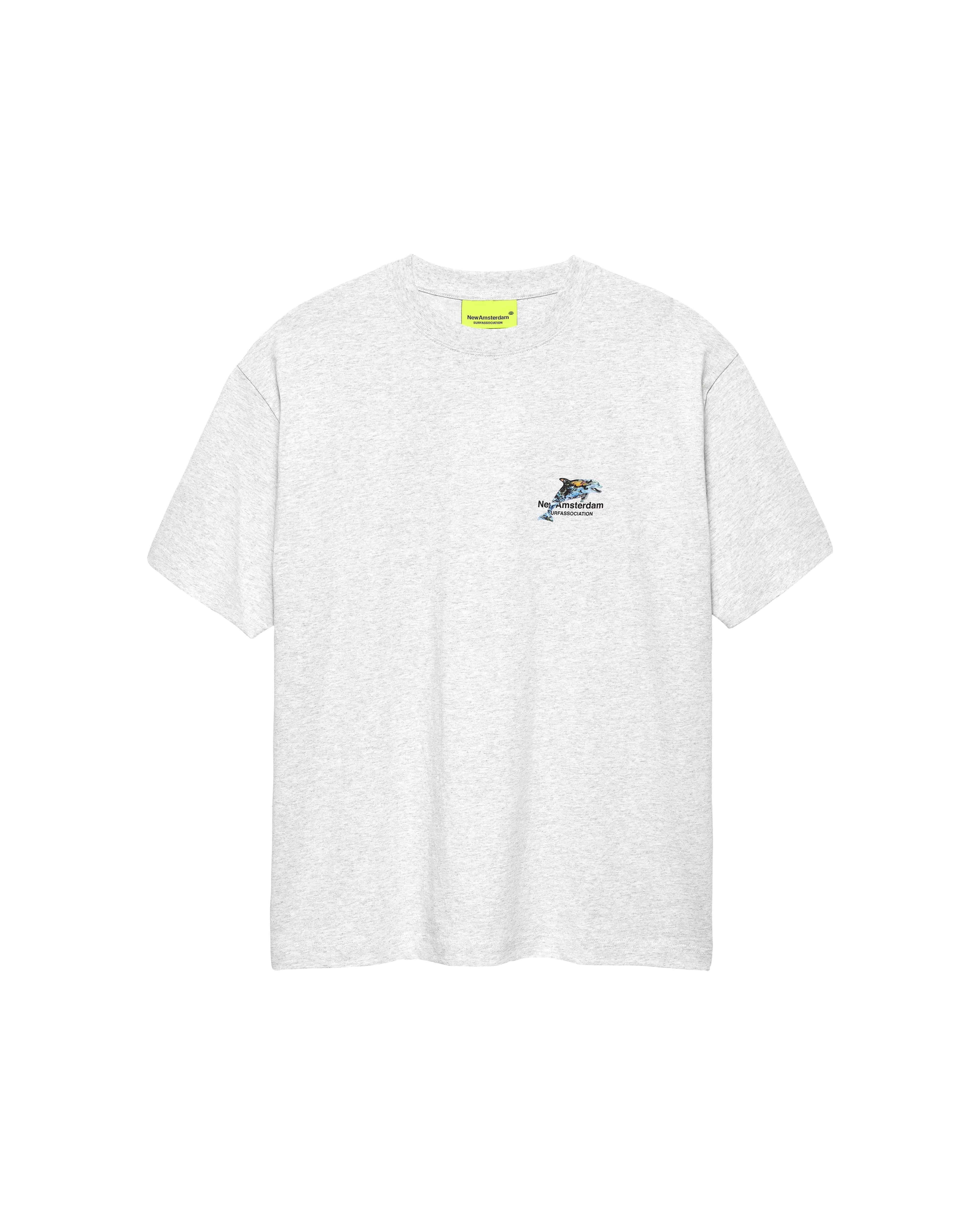 New Amsterdam Surf Association/ニューアムステルダムサーフアソシエーション/DOLPHIN TEE ASH ASH S