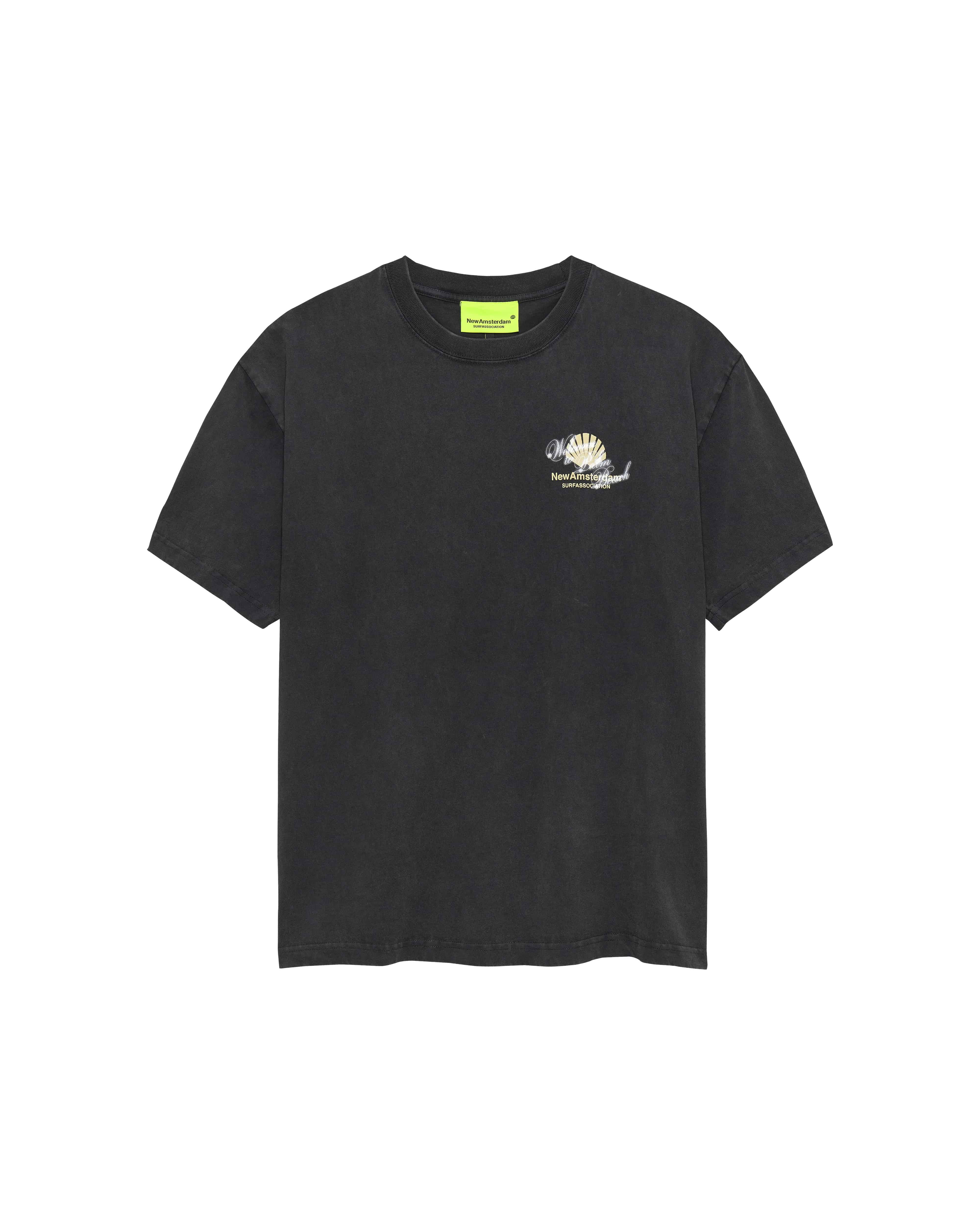 New Amsterdam Surf Association/ニューアムステルダムサーフアソシエーション/WELCOME TO PALMBEACH TEE ANTRACITE ANTRACITE S