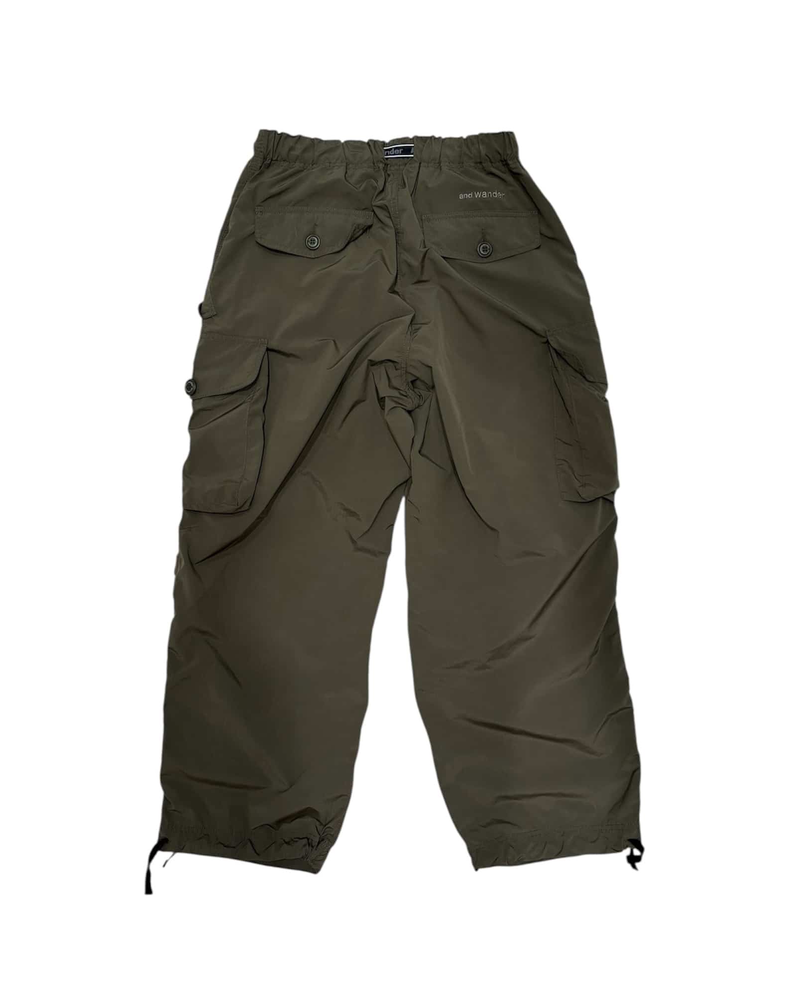 and wander/アンドワンダー/Oversized Cargo Pants オーバーサイズカーゴパンツ KHAKI M