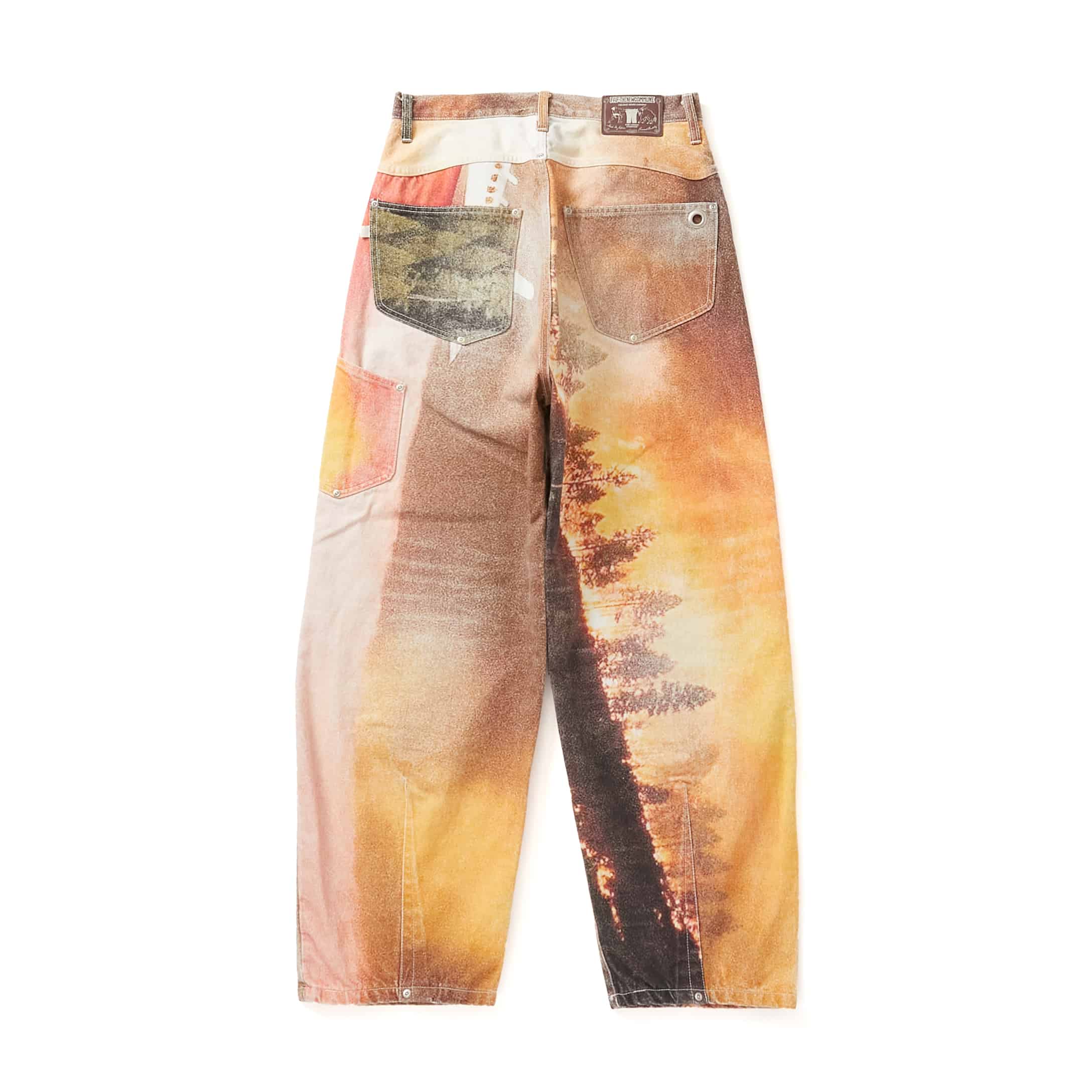 FAF/エフエーエフ(Fake As Flowers/フェイクアスフラワーズ)/NEWCOMMUNE Baggy Denim Pants -Forest- バギーデニムパンツ Forest 1