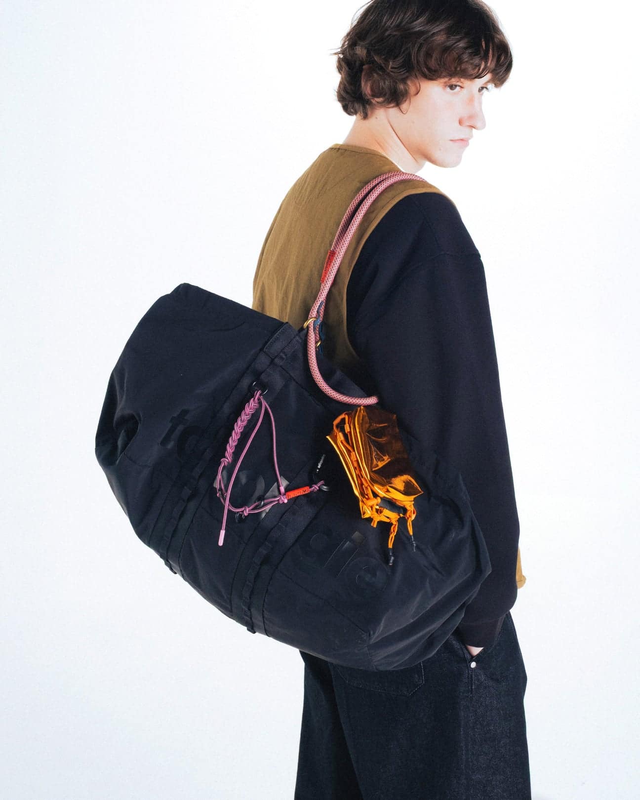 Topologie/トポロジー  Braided Key Chain（ブレイデッド キーチェーン） Teal Pink FREE