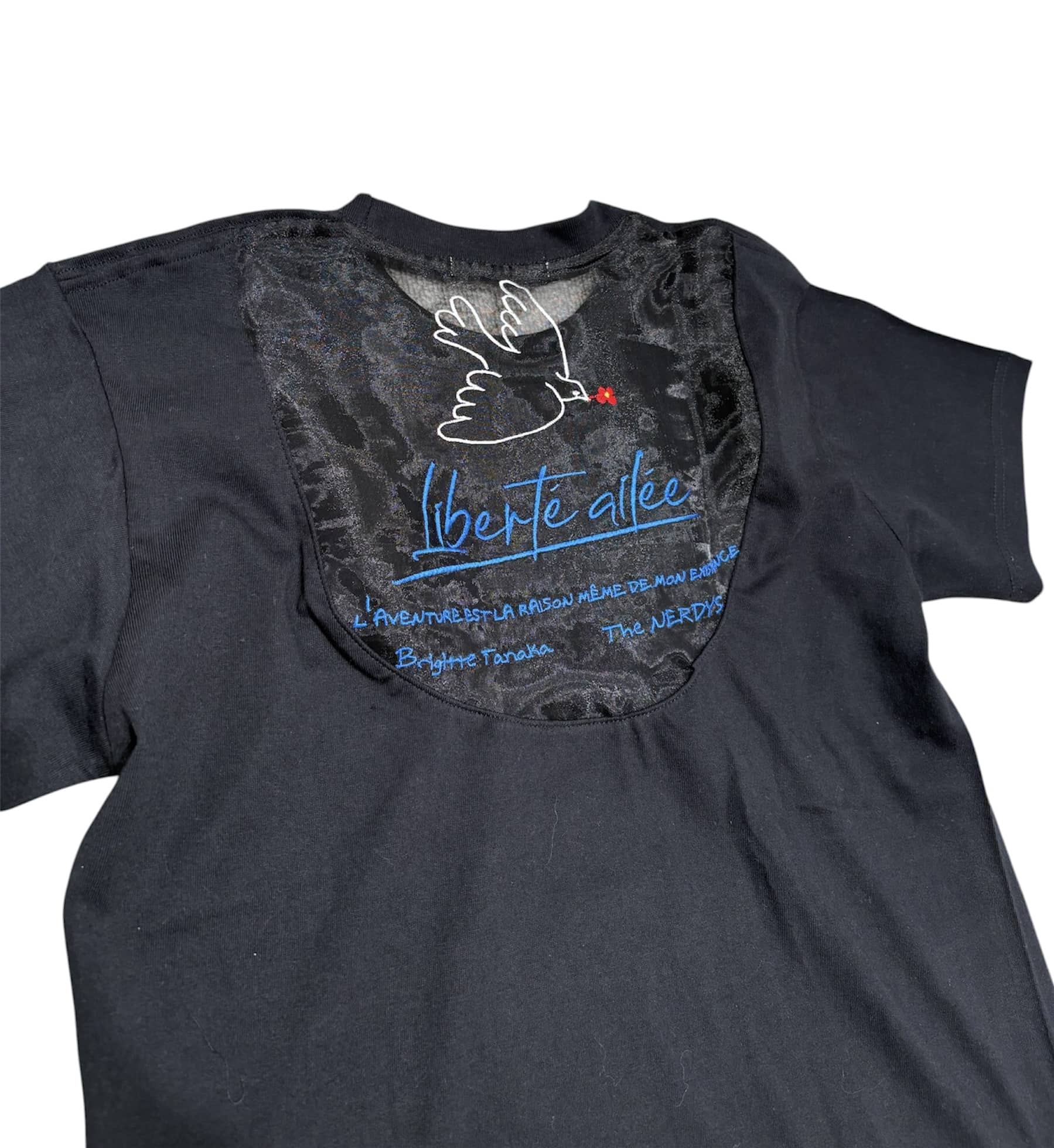 The NERDYS/ナーディーズ/Brigitte Tanaka×The NERDYS PICASO back T-shirt ブリジットタナカ Black S