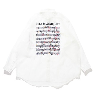 The NERDYS/ナーディーズ/Brigitte Tanaka×The NERDYS EN MUSIQUE Shirt ブリジットタナカ WHITE S
