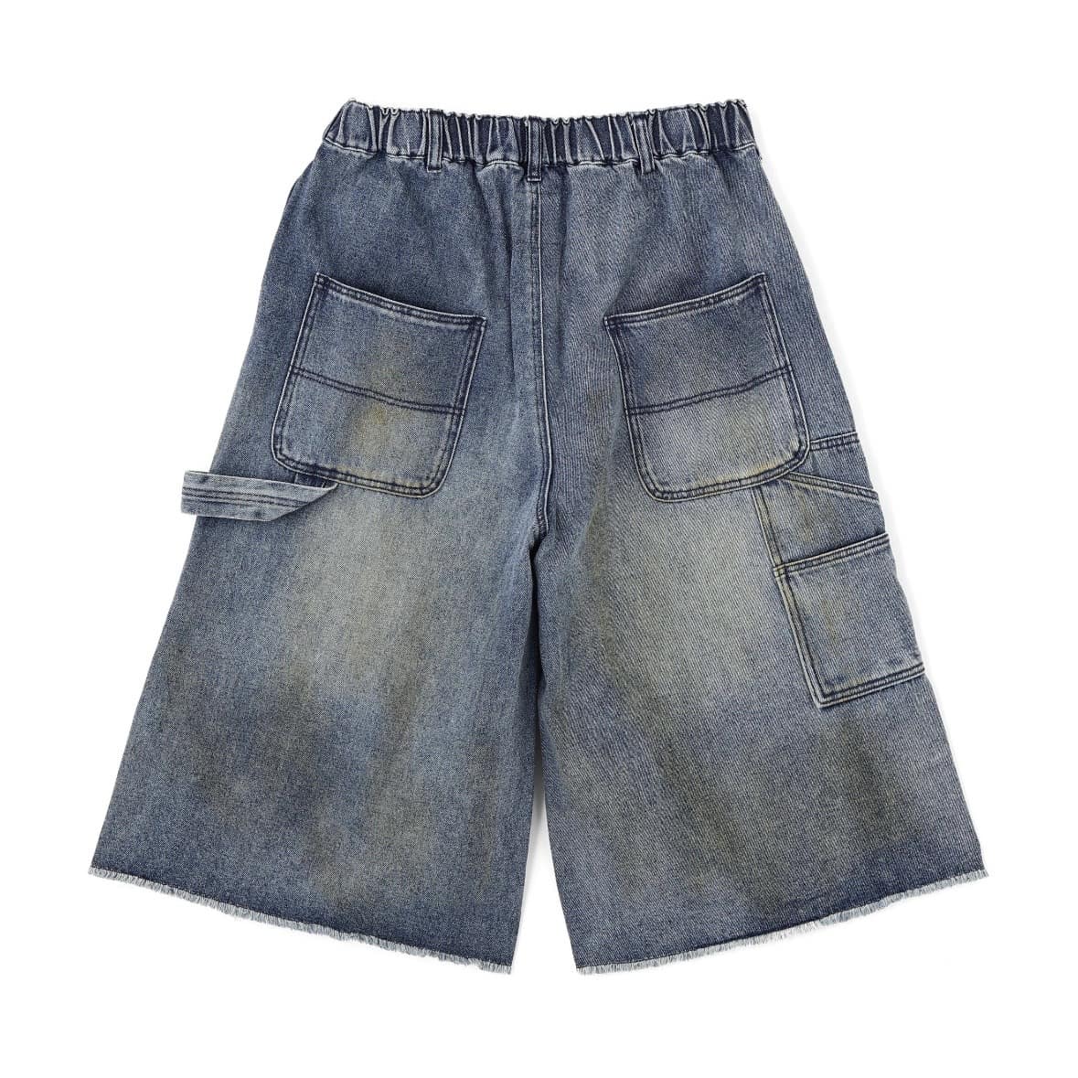 B omnivore/ビーオムニボー/W KNEE SHORTS DENIM ダブルニーショーツデニム BLUE M