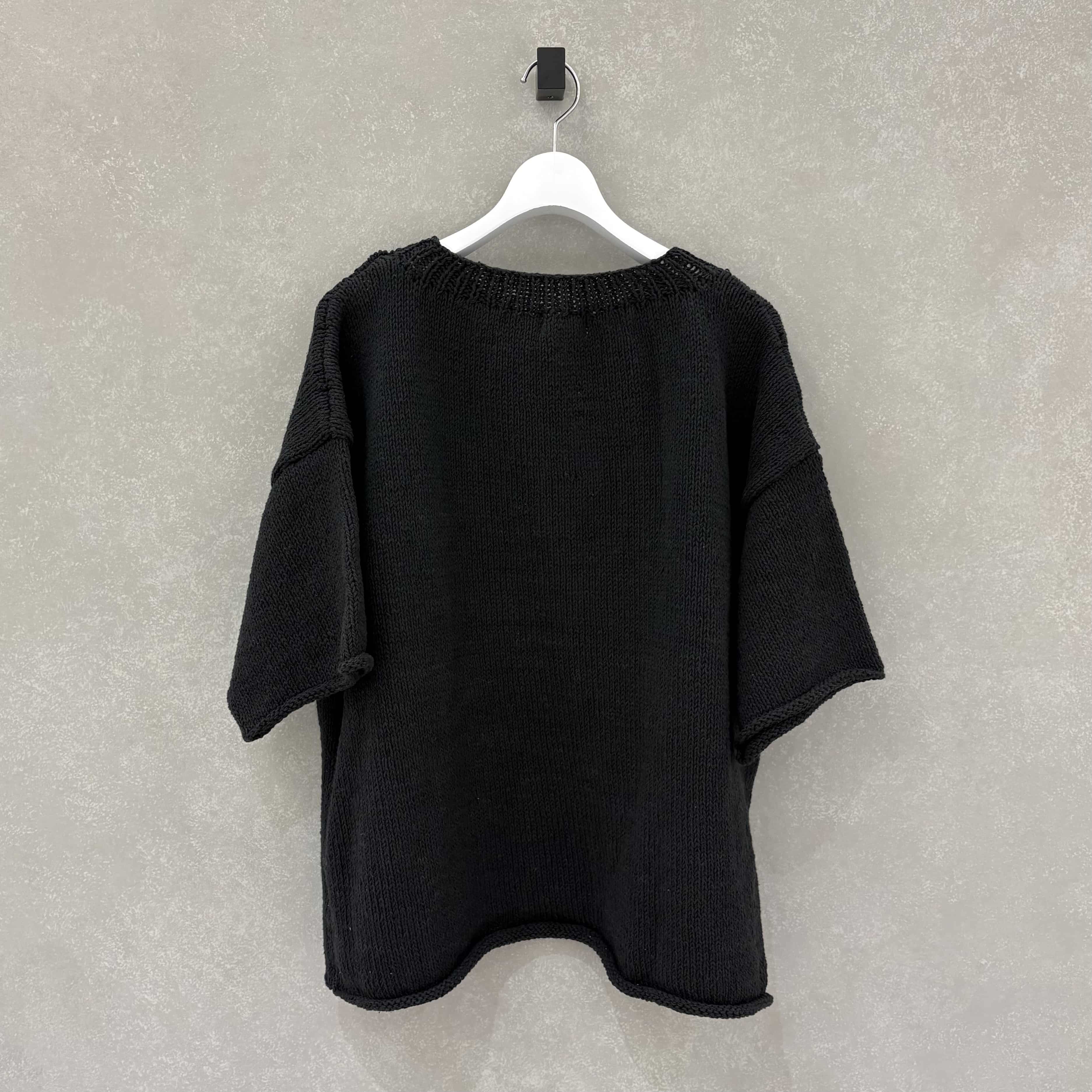 MacMahon Knitting Mills /マクマホンニッティングミルズ/Big S/S Crew Neck Knit-Flower PINK FREE