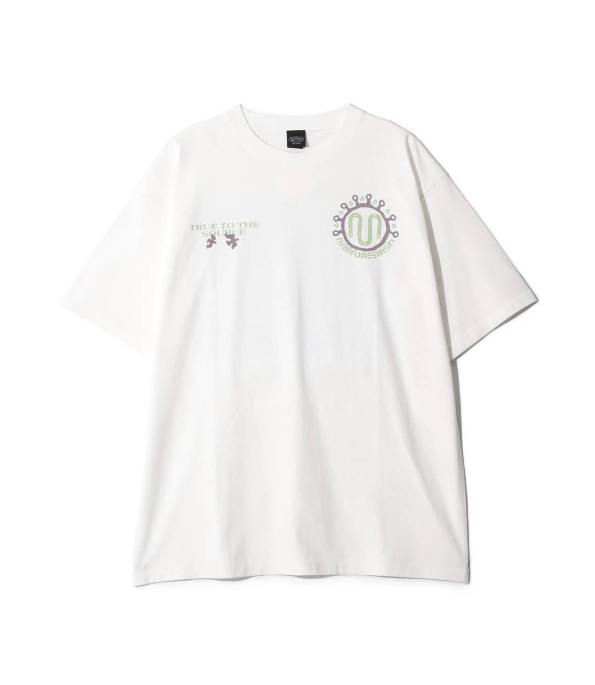 MANASTASH/マナスタッシュ/PUMICE TEE NEON SIGN ホワイト S