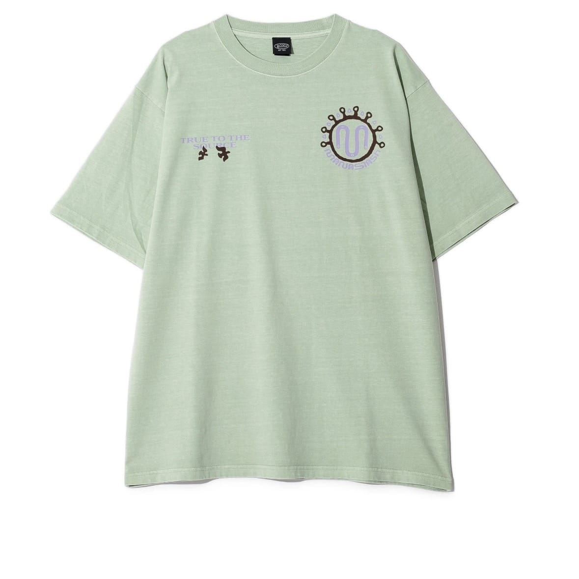 MANASTASH/マナスタッシュ/PUMICE TEE NEON SIGN ライトグリーン S