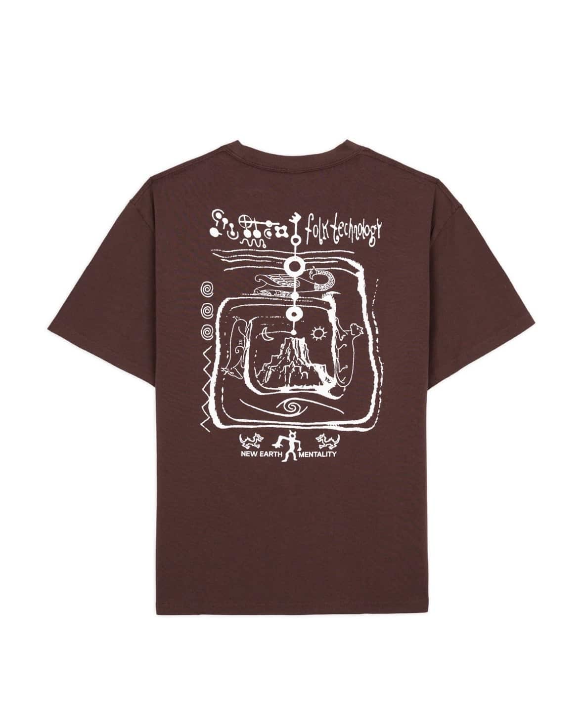 BRAIN DEAD/ブレインデッド/ANCIENT KNOWLEDGE T-SHIRT - BERRY BERRY M