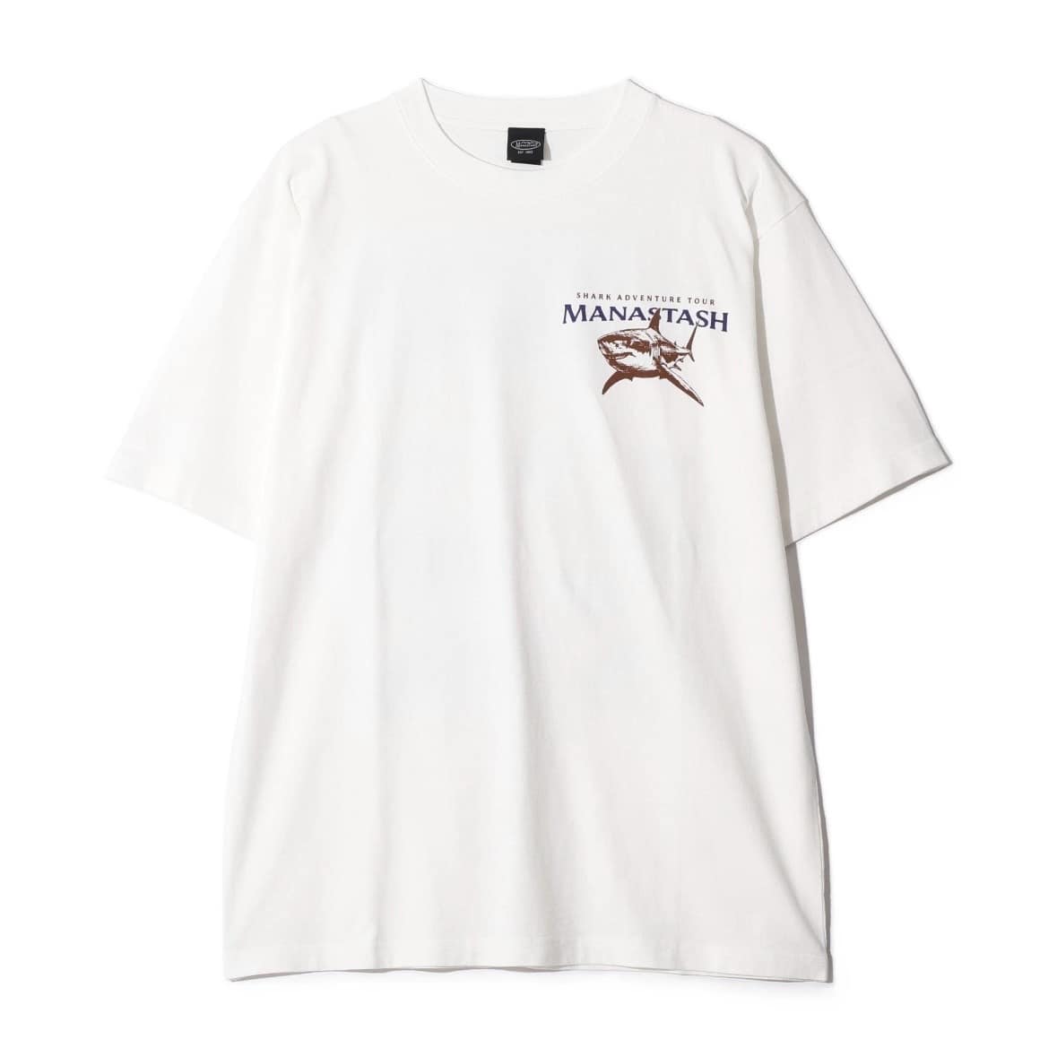 MANASTASH/マナスタッシュ/PUMICE TEE SHARK ホワイト S