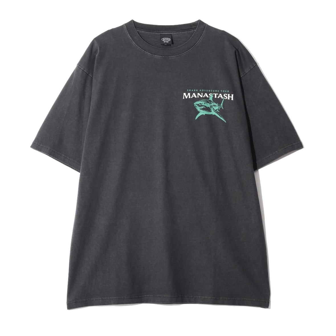 MANASTASH/マナスタッシュ/PUMICE TEE SHARK ブラック S