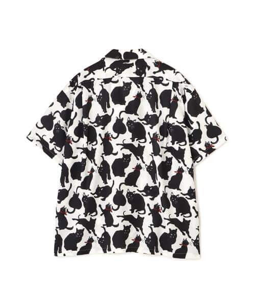 B omnivore/ビーオムニボー/CAT S/S SHIRT シャツ アイボリー M
