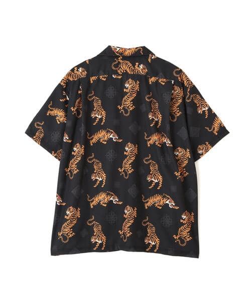B omnivore/ビーオムニボー/TIGER S/S SHIRT シャツ BLACK M