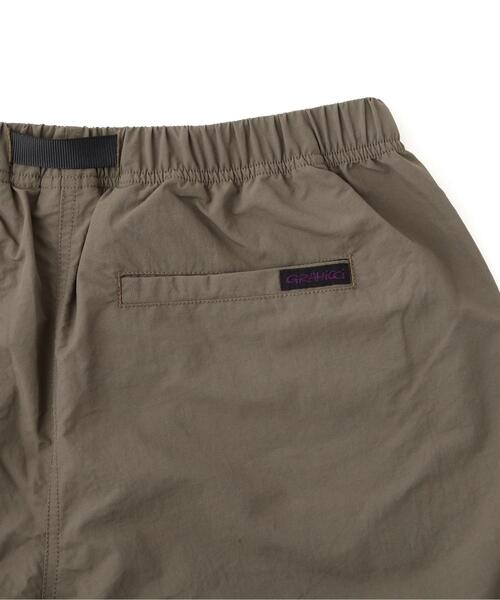 GRAMICCI/グラミチ/別注NYLON TUCK PANTS　別注ナイロンタックパンツ ブラウン S