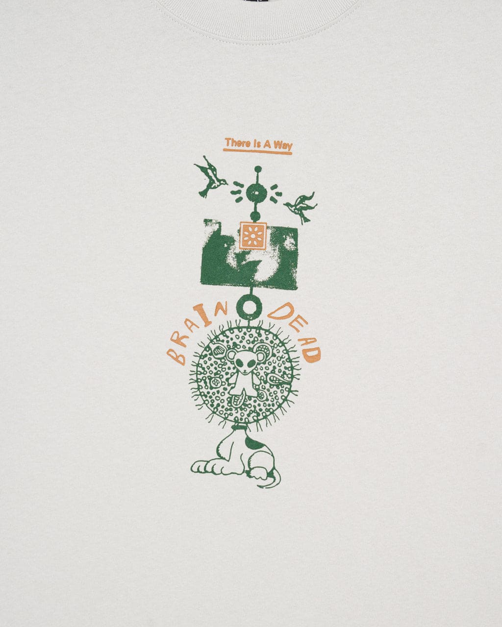 BRAIN DEAD/ブレインデッド/THERE IS A WAY T-SHIRT - GREY GREY M