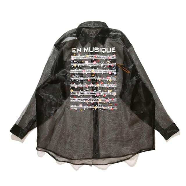 The NERDYS/ナーディーズ/Brigitte Tanaka×The NERDYS EN MUSIQUE Shirt ブリジットタナカ BLACK S