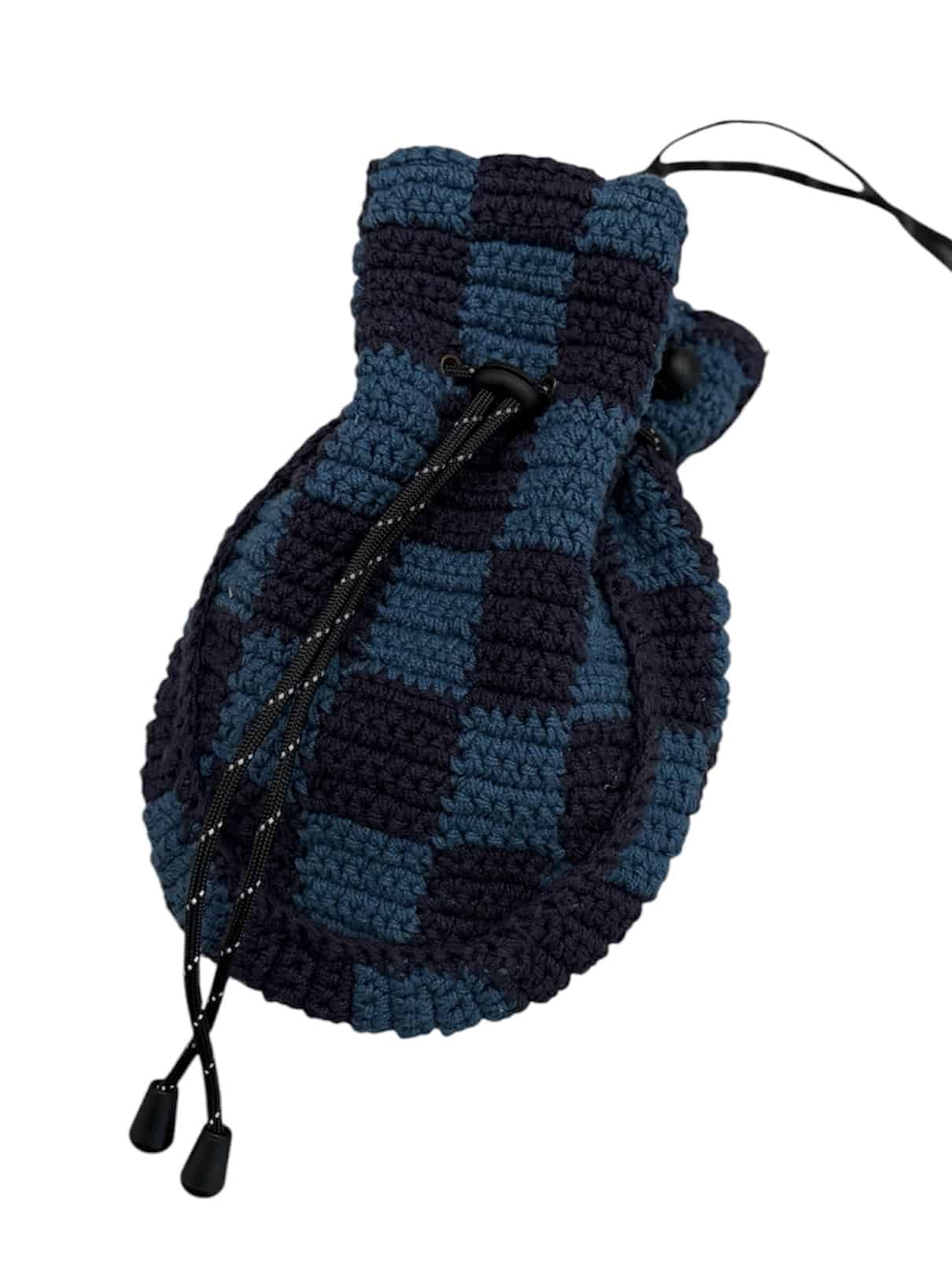 MacMahon Knitting Mills /マクマホンニッティングミルズ/Pochette - Checker NAVY FREE
