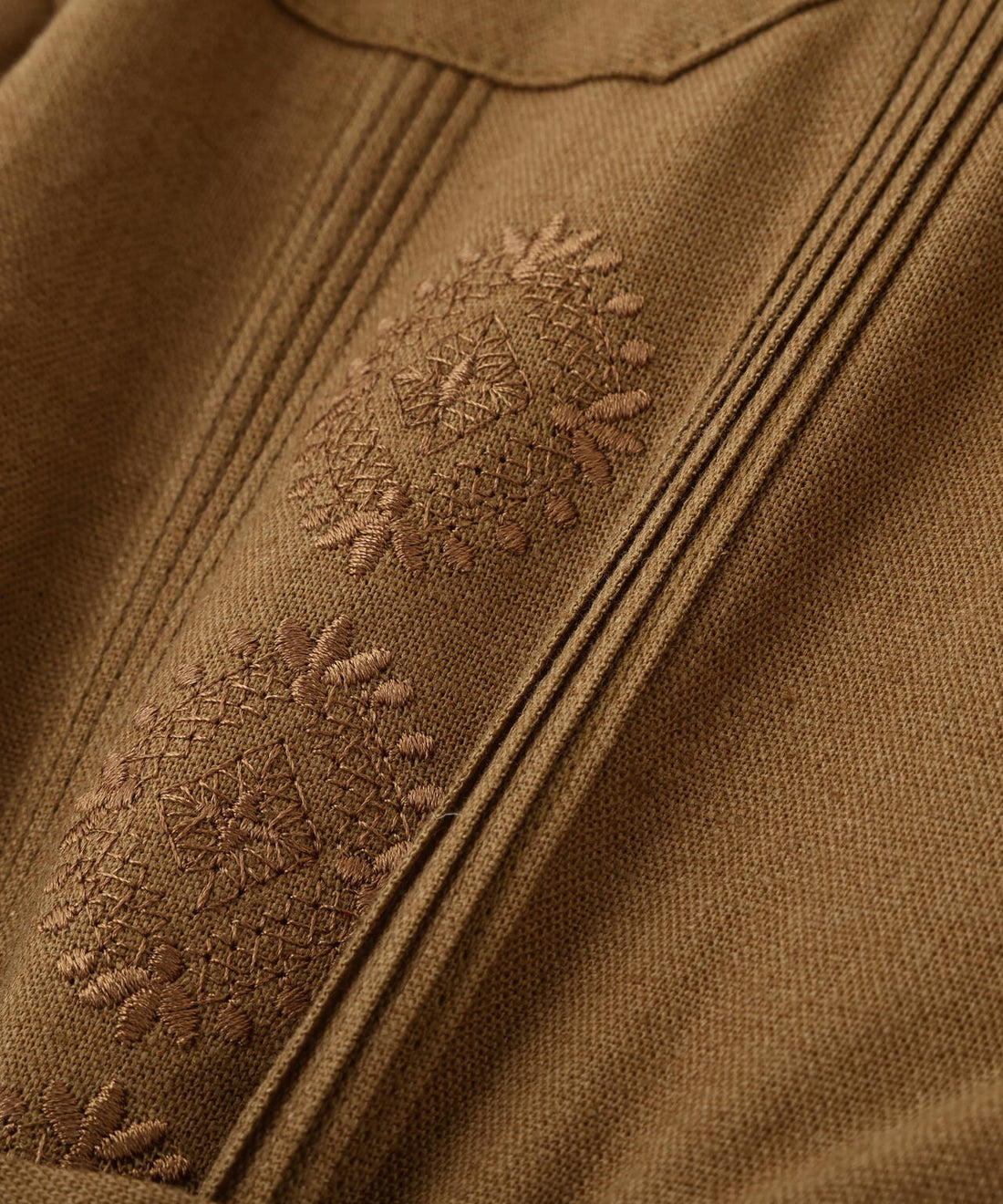 Schott/ショット/LINEN GUAYABERA SHIRT/リネン キューバシャツ カーキ M