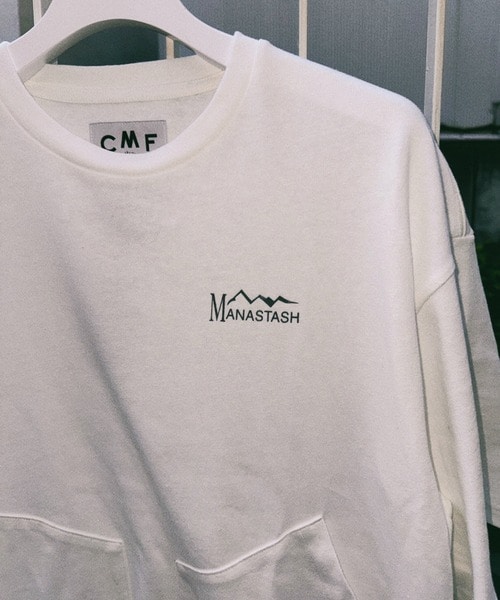 MANASTASH×CMF OUTDOOR GARMENT/マナスタッシュｘシーエムエフアウトドアガーメント/2 POCKET SLOW DRY TEE　Tシャツ キナリ M