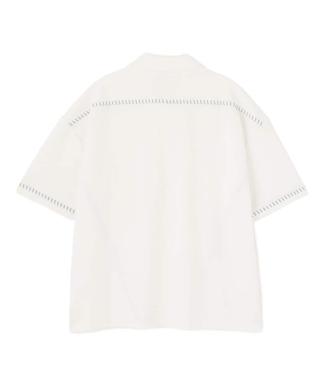 B omnivore/ビーオムニボー/STITCH S/S SHIRT ステッチシャツ ホワイト M