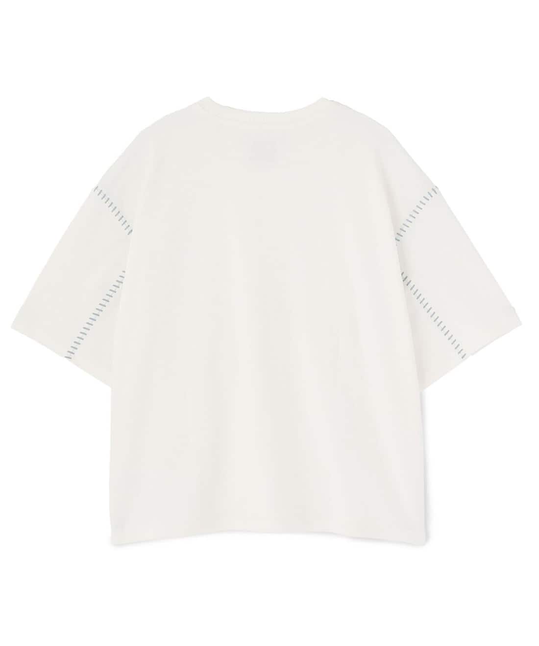 B omnivore/ビーオムニボー/STITCH TEE ステッチTシャツ ホワイト M