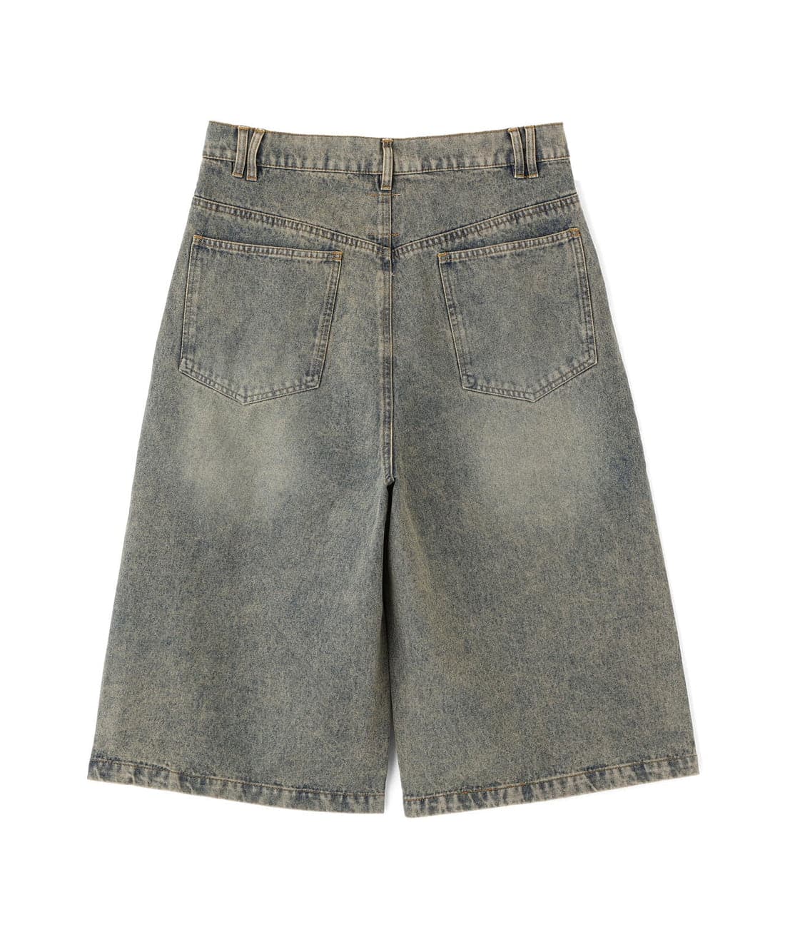 B omnivore/ビーオムニボー/TUCK DENIM SHORTS タックデニムショーツ ブルー M
