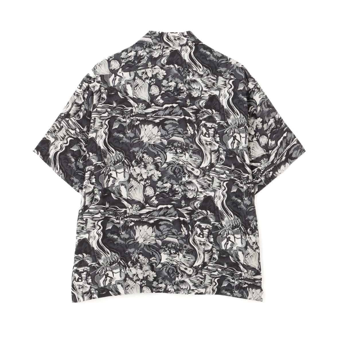 Schott×PJ/ショット×パイナップルジュース/WATER VALLEY RAYON SHIRT/ウォーター バリー レーヨンシャツ ブラック M