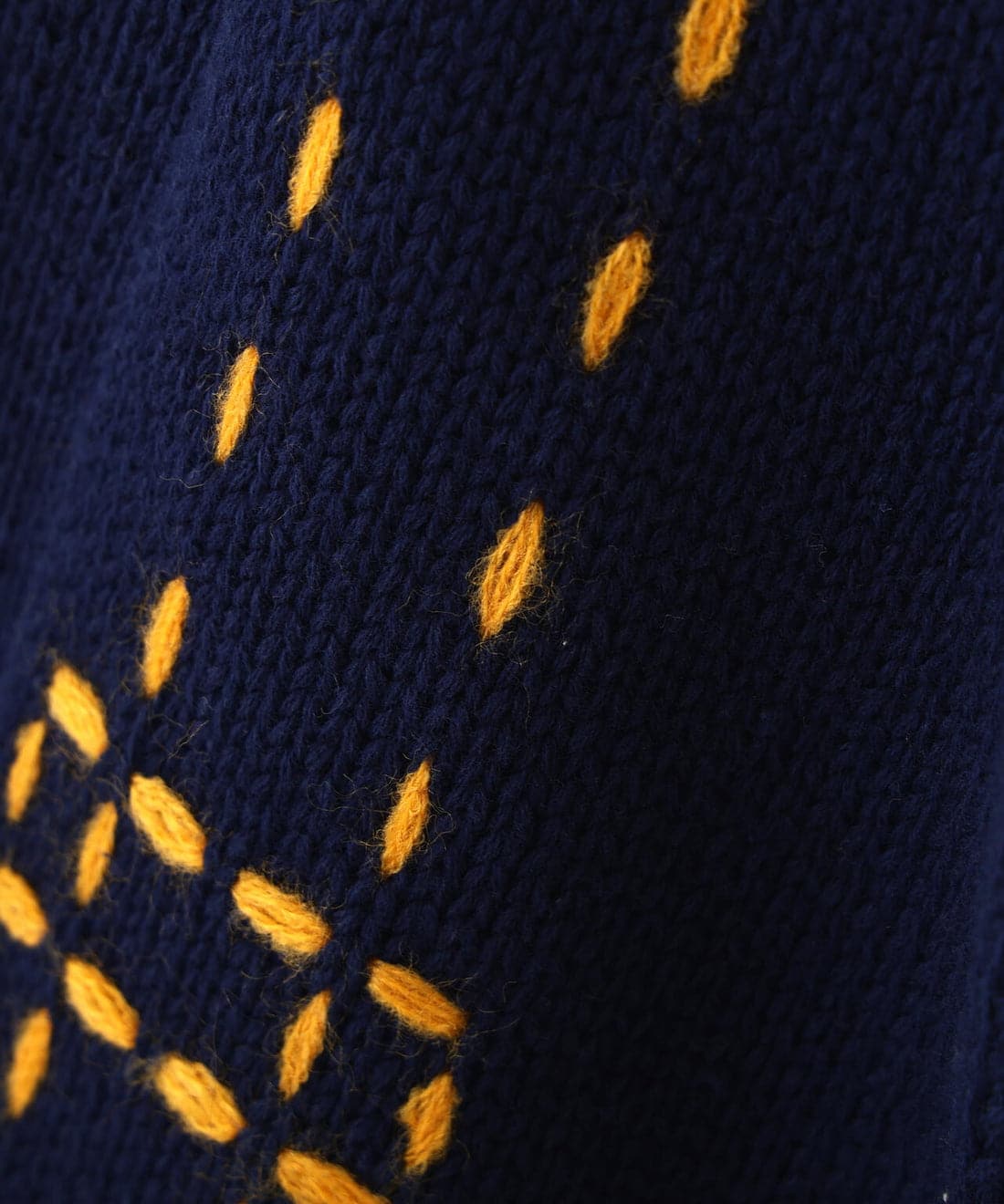 B omnivore/ビーオムニボー/HANDSTITCH CABLE KNIT JKT ハンドステッチケーブルニットジャケット ネイビー S