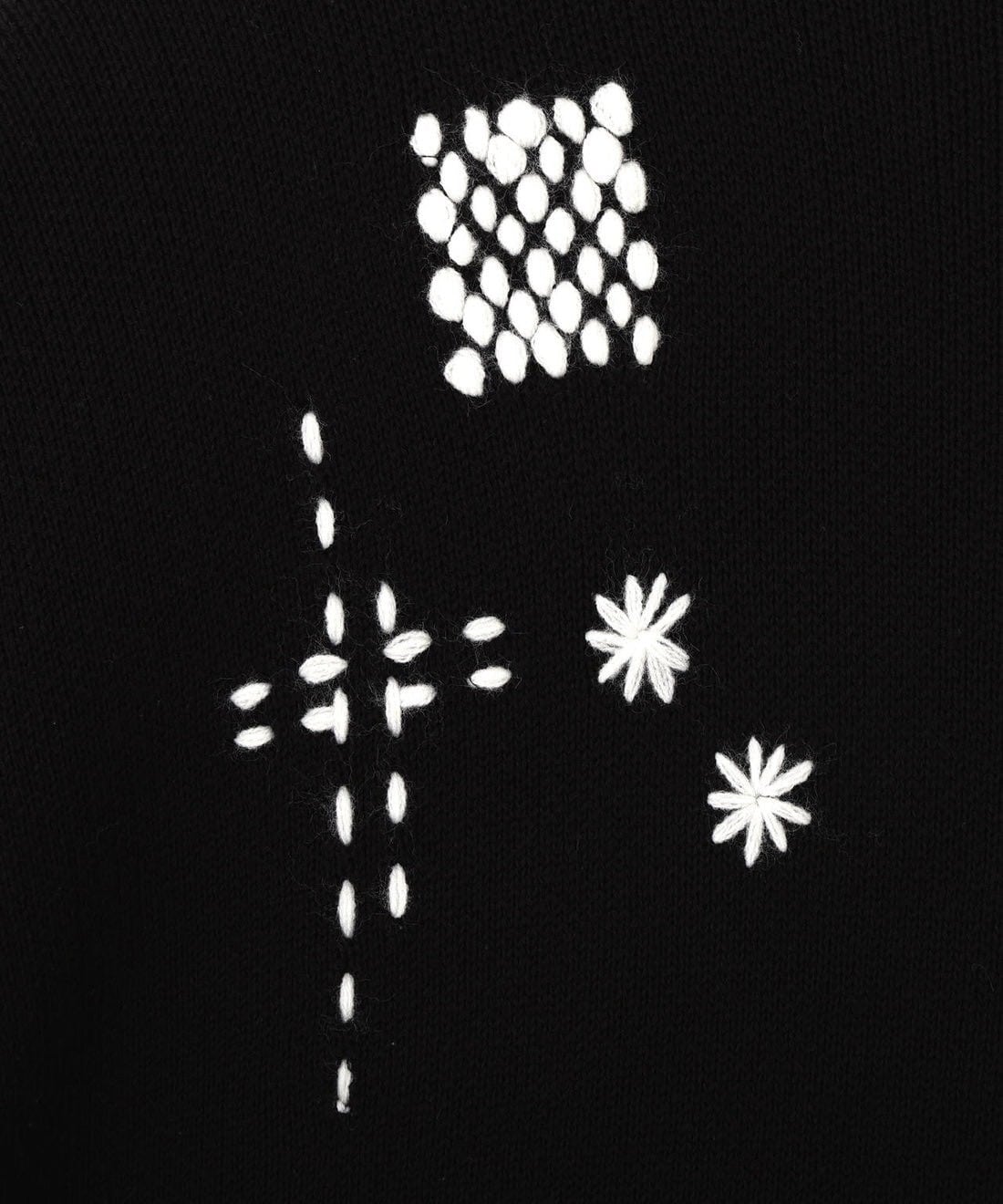 B omnivore/ビーオムニボー/HAND STITCH CARDIGAN ハンドステッチカーディガン ブラック M