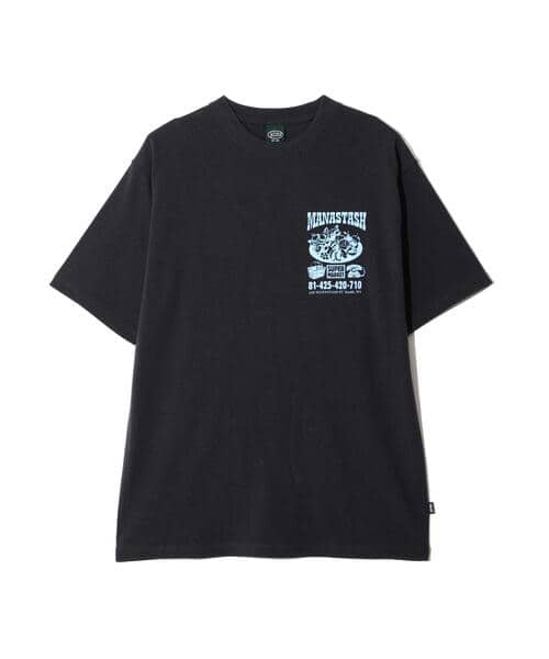 MANASTASH/マナスタッシュ/SUPERMARKET HEMP TEE ブラック S