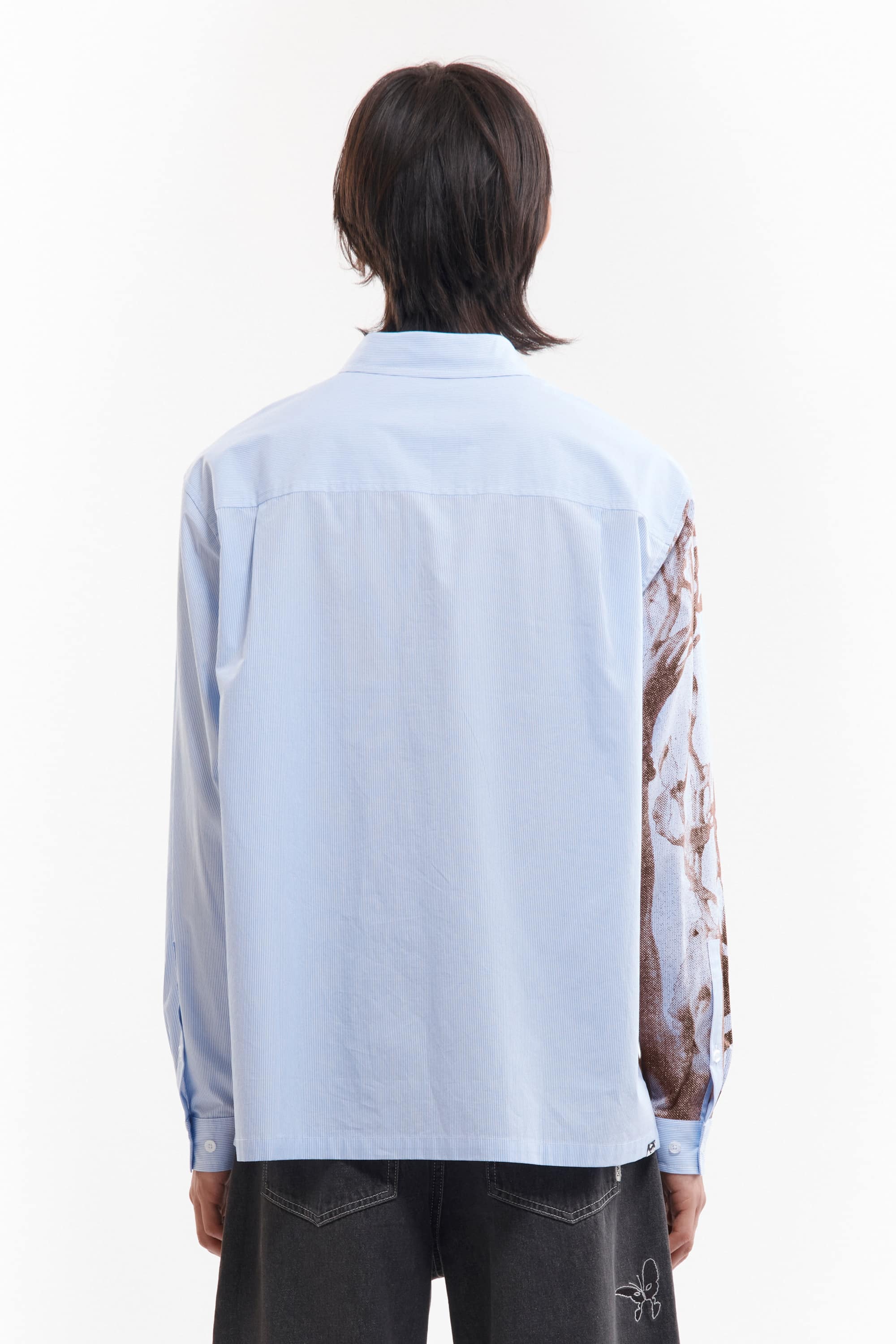 P.A.M.(Perks And Mini)/パム(パークスアンドミニ)/MECHANISM LS SHIRT  ロングスリーブシャツ BLUE STRIPE M